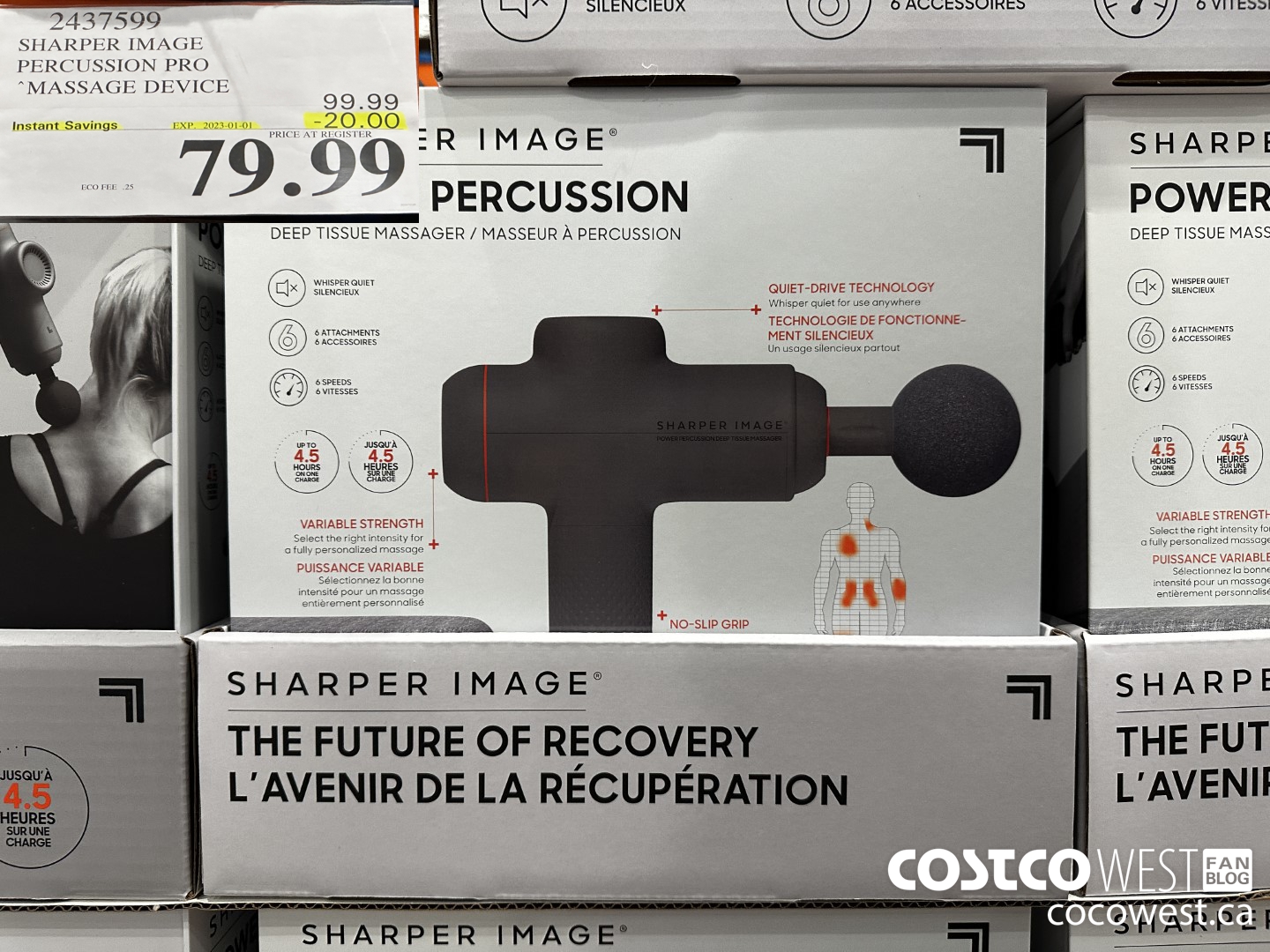 2437599 SHARPER IMAGE PERCUSSION PRO MASSAGE DEVICE ($20.00 INSTANT SAVINGS EXPIRES ON 2023-01-01) $79.99