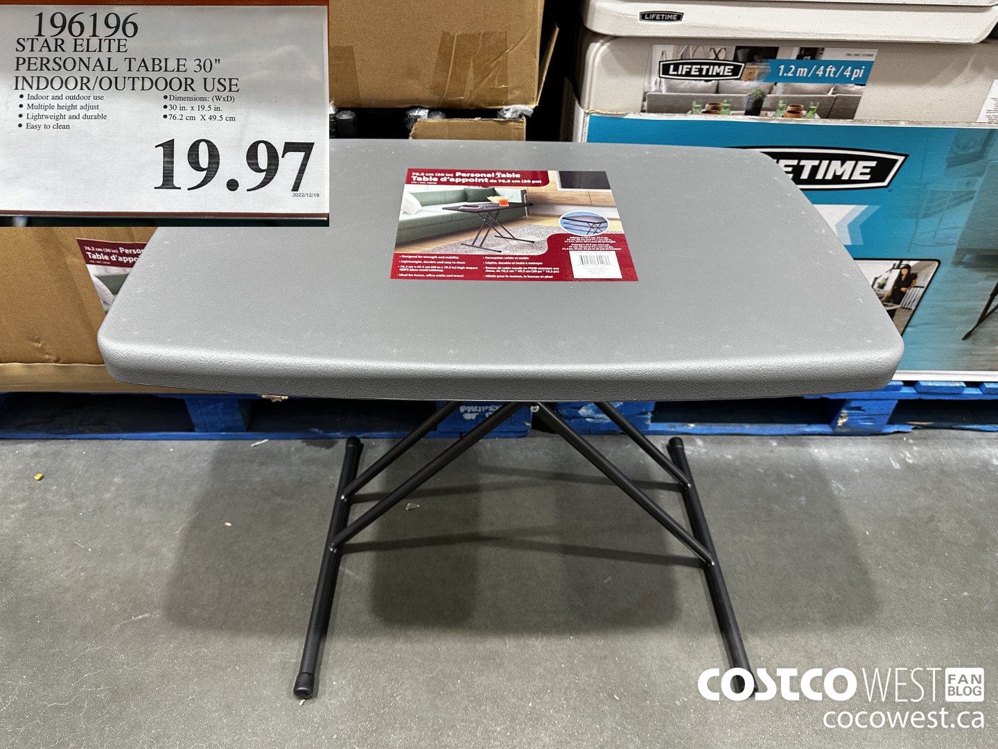 costco star elite personal table