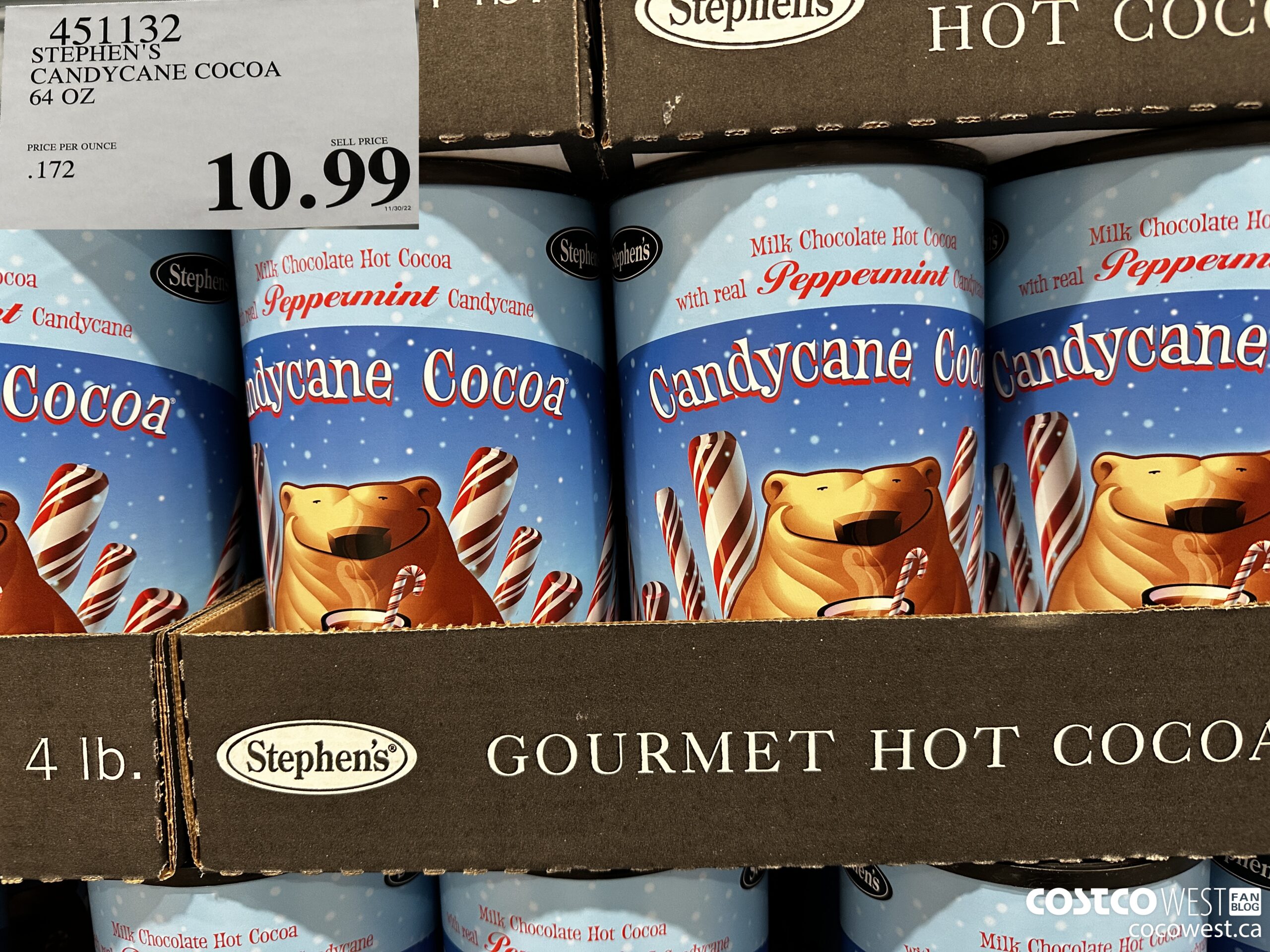 451132 STEPHEN'S CANDYCANE COCOA 64 OZ $10.99