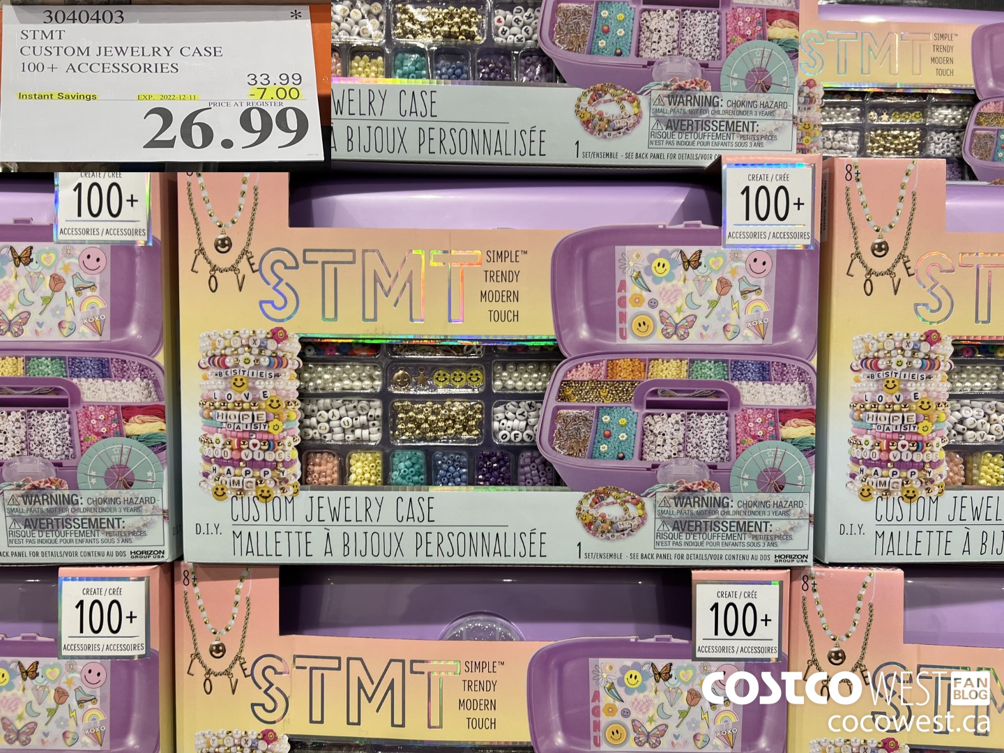 3040403 STMT CUSTOM JEWELRY CASE 100+ ACCESSORIES ($7.00 INSTANT SAVINGS EXPIRES ON 2022-12-11) $26.99