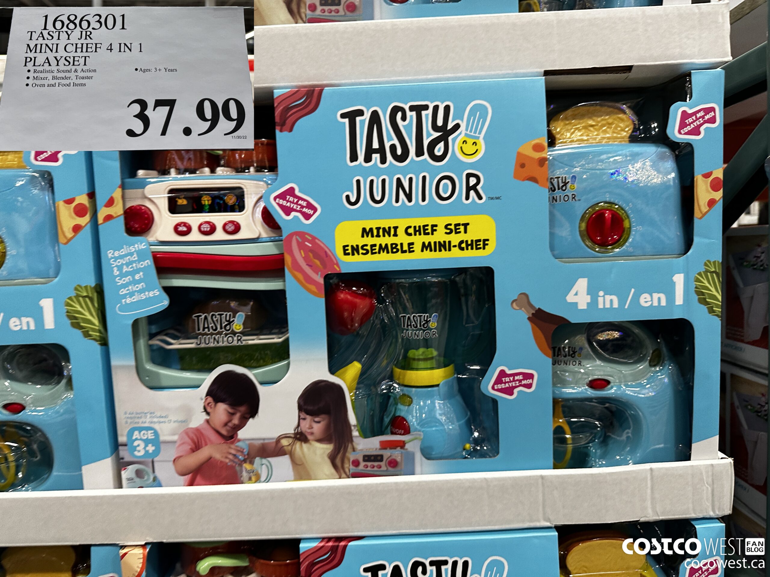 1686301 TASTY JR MINI CHEF 4 IN 1 PLAYSET $37.99