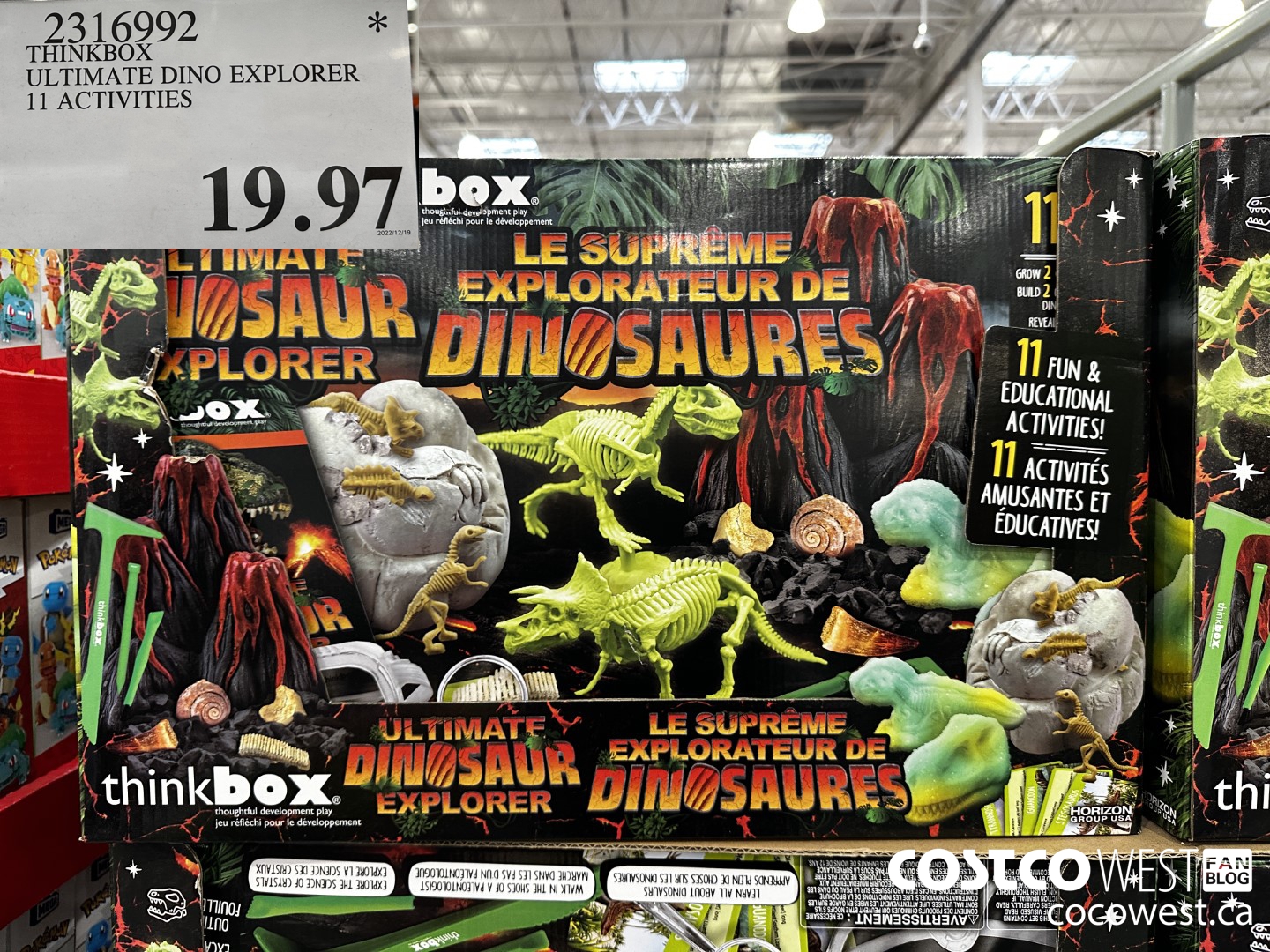 2316992 THINKBOX ULTIMATE DINO EXPLORER 11 ACTIVITIES $19.97