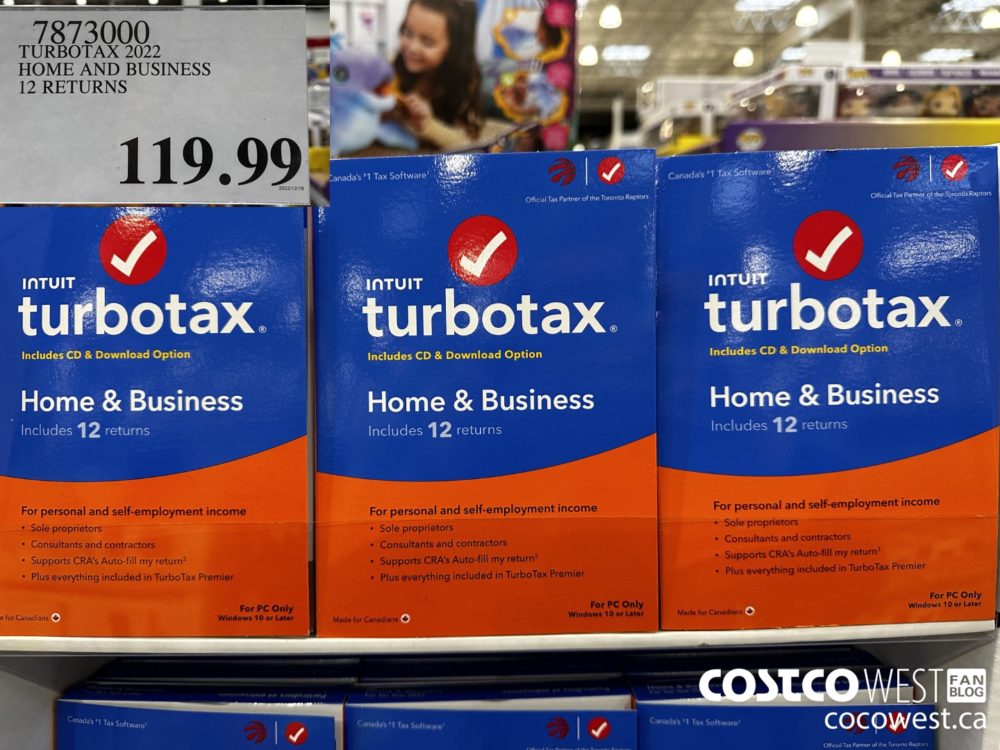 7873000 TURBOTAX 2022 HOME AND BUSINESS 12 RETURNS $119.99