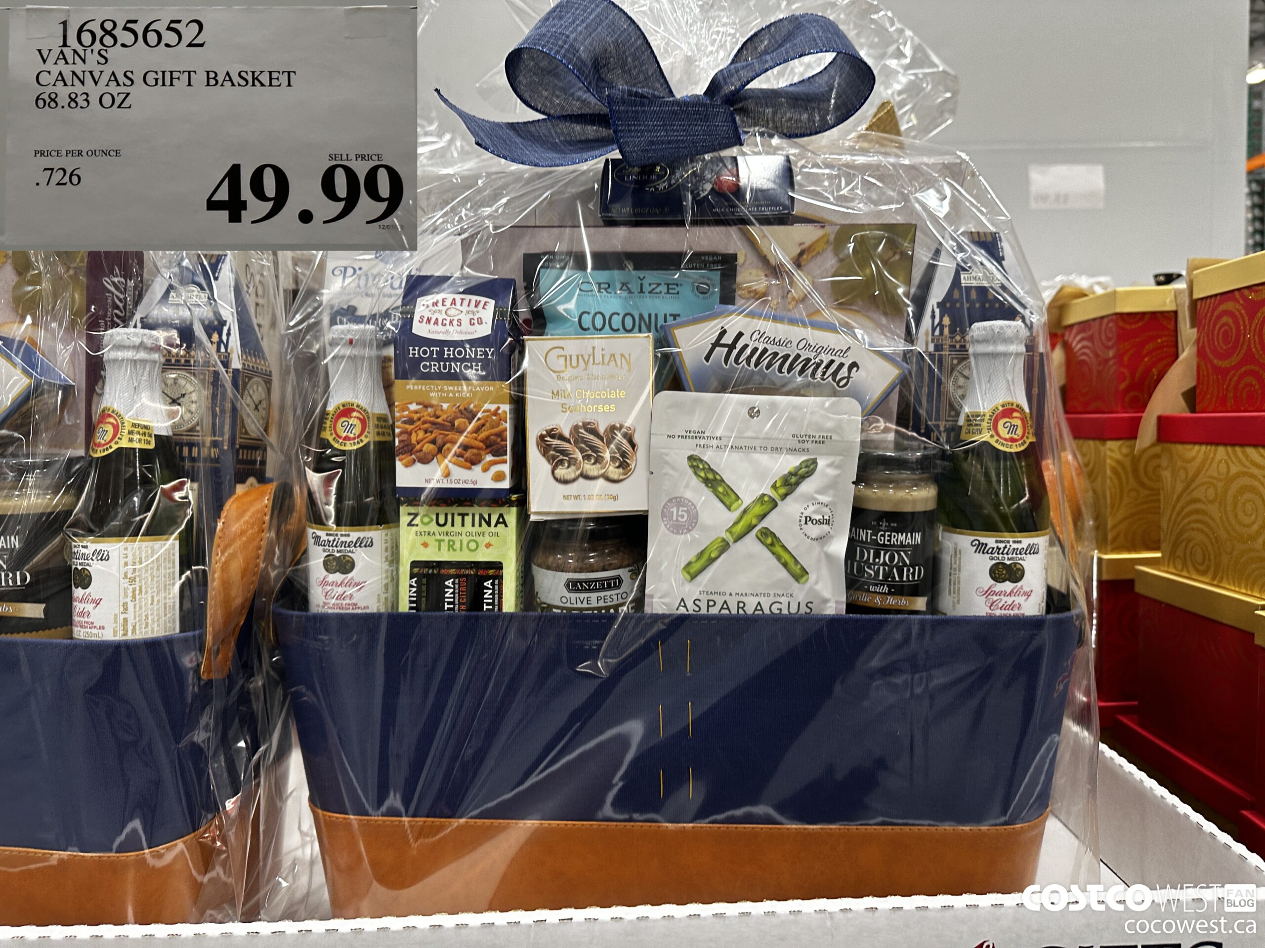 1685652 VAN'S CANVAS GIFT BASKET 68.83 OZ $49.99