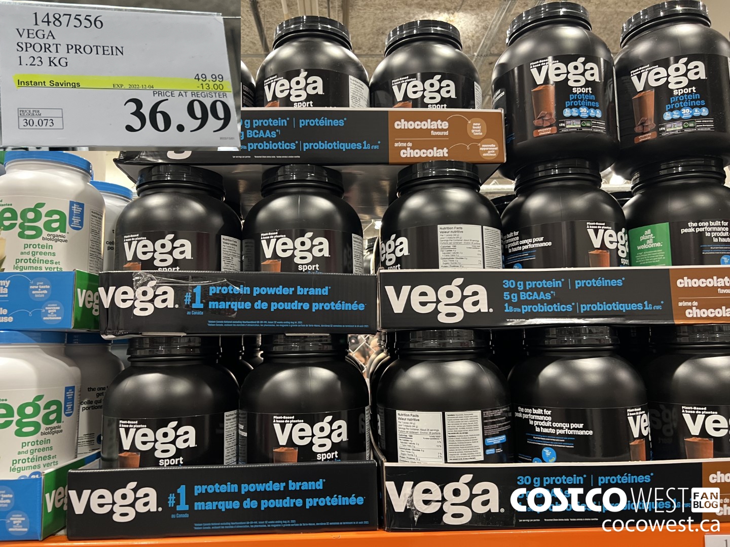 1487556 VEGA SPORT PROTEIN 1.23 KG ($13.00 INSTANT SAVINGS EXPIRES ON 2022-12-04) $36.99