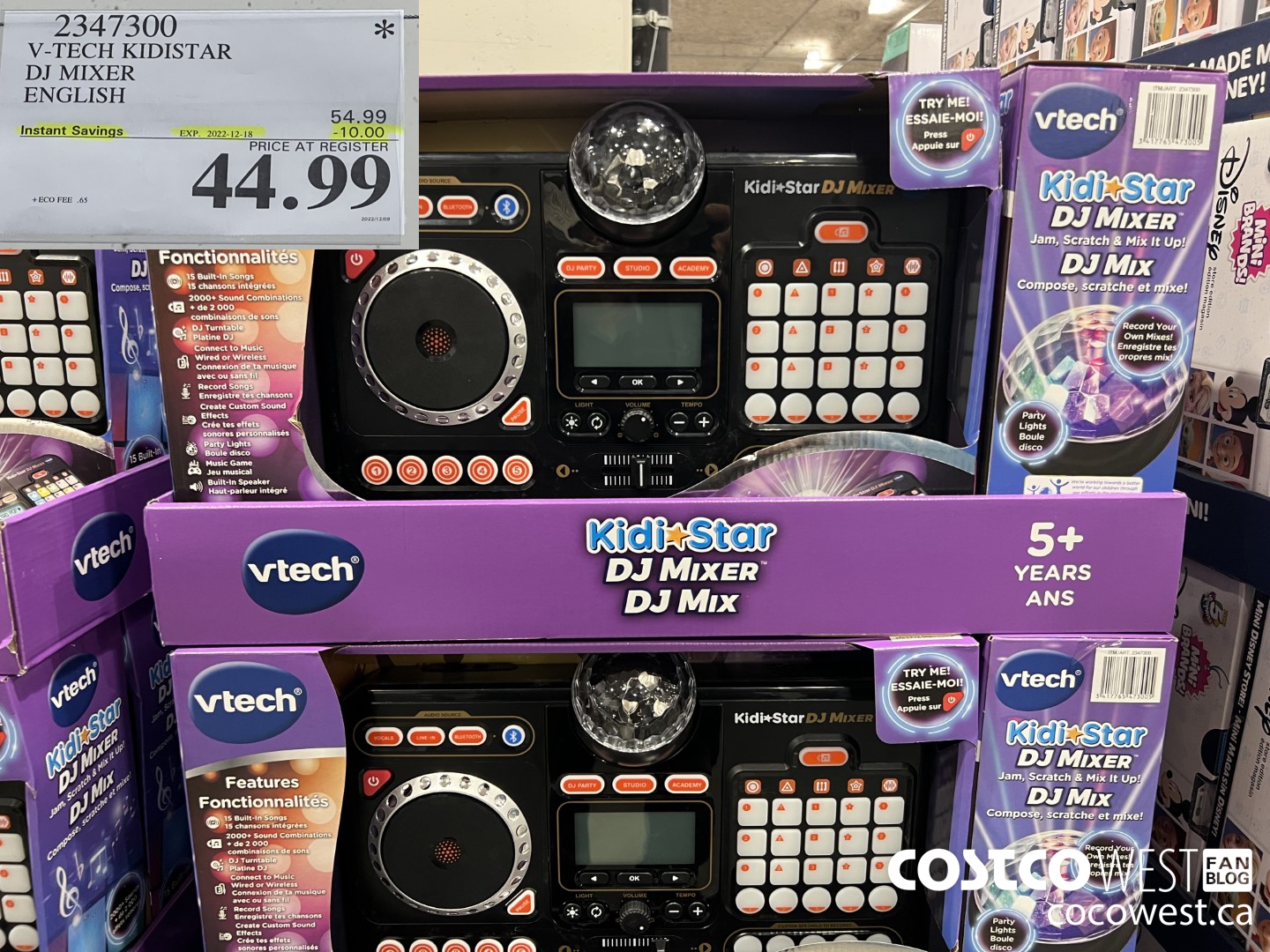 2347300 V-TECH KIDISTAR DJ MIXER ENGLISH ($10.00 INSTANT SAVINGS EXPIRES ON 2022-12-18) $44.99