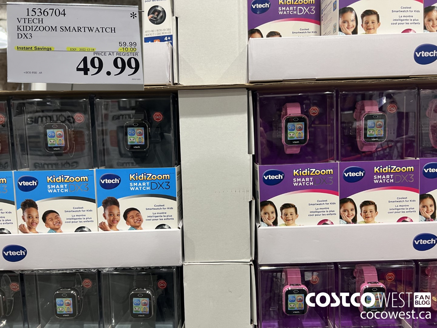 1536704 VTECH KIDIZOOM SMARTWATCH DX3 ($10.00 INSTANT SAVINGS EXPIRES ON 2022-12-18) $49.99