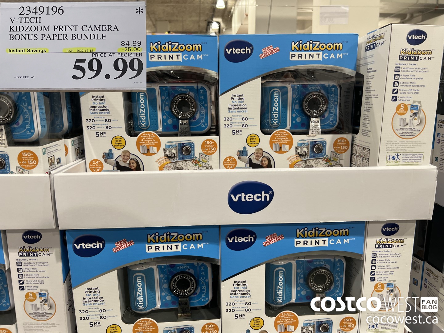 2349196 V-TECH KIDZOOM PRINT CAMERA BONUS PAPER BUNDLE ($25.00 INSTANT SAVINGS EXPIRES ON 2022-12-18) $59.99