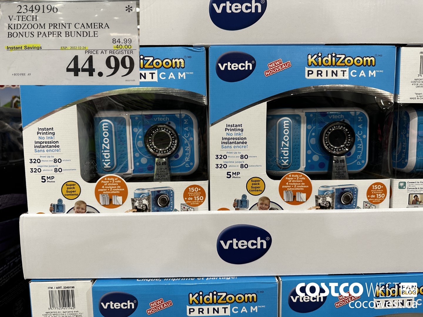 2349196 V-TECH KIDZOOM PRINT CAMERA BONUS PAPER BUNDLE ($40.00 INSTANT SAVINGS EXPIRES ON 2022-12-24) $44.99