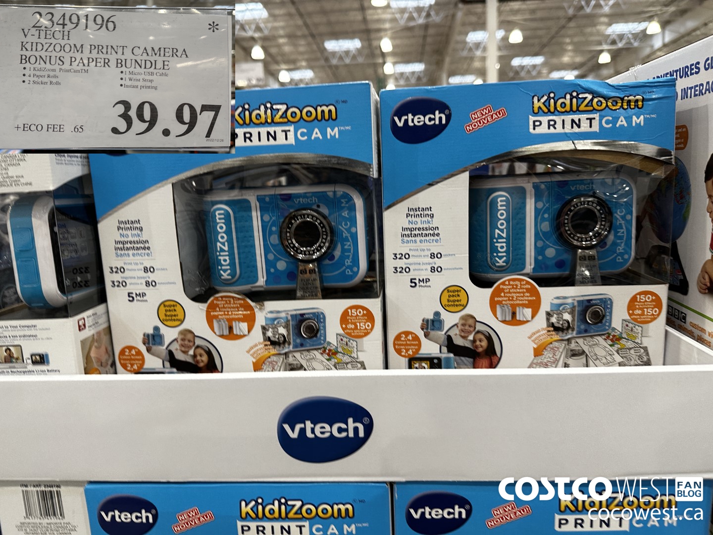2349196 V-TECH KIDZOOM PRINT CAMERA BONUS PAPER BUNDLE $39.97