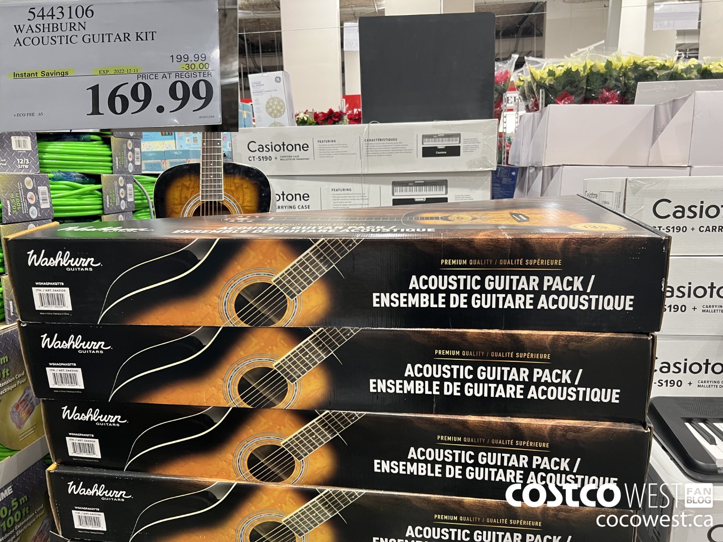 5443106 WASHBURN ACOUSTIC GUITAR KIT ($30.00 INSTANT SAVINGS EXPIRES ON 2022-12-11) $169.99