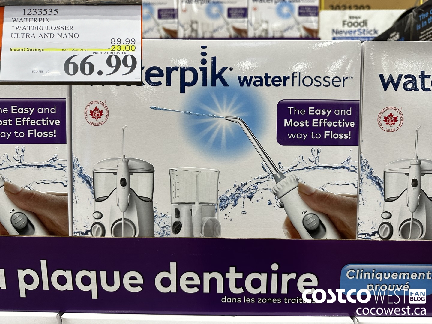 1233535 WATERPIK WATER FLOSSER ULTRA AND NANO ($23.00 INSTANT SAVINGS EXPIRES ON 2023-01-01) $66.99