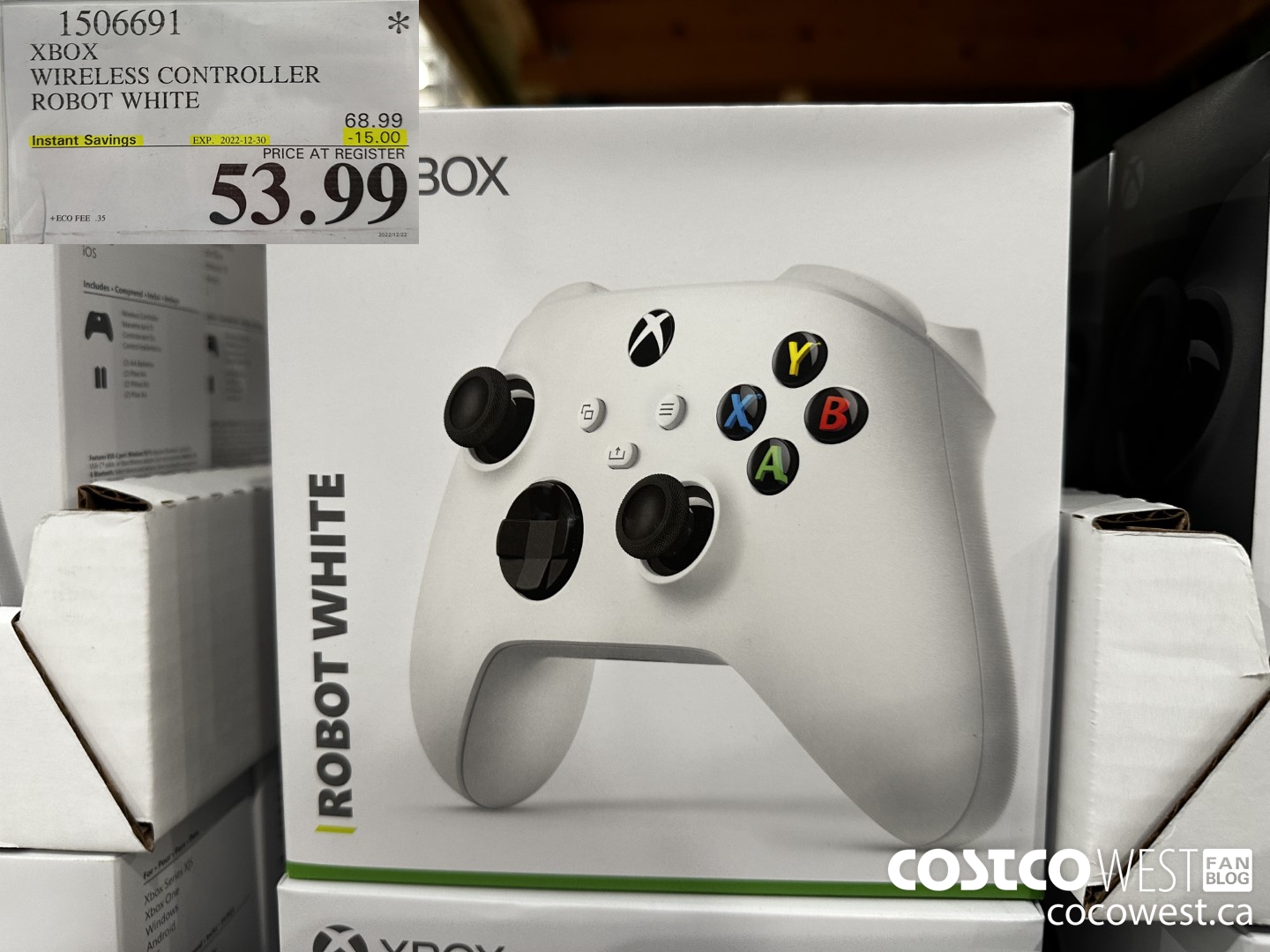 1506691 XBOX WIRELESS CONTROLLER ROBOT WHITE ($15.00 INSTANT SAVINGS EXPIRES ON 2022-12-30) $53.99