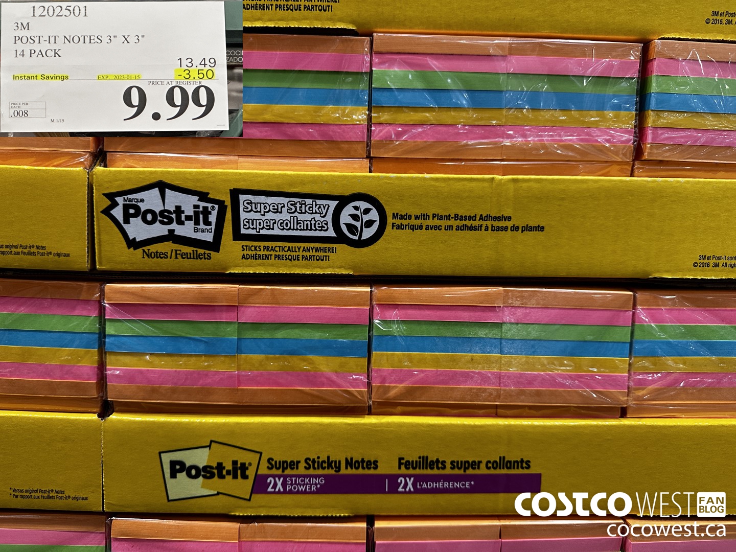 1202501 3M POST-IT NOTES 3