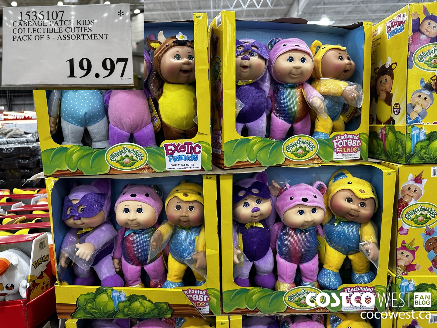 1536107 CABBAGE PATCH KIDS COLLECTIBLE CUTIES ASSORTMENT PACK OF 3 $19.97