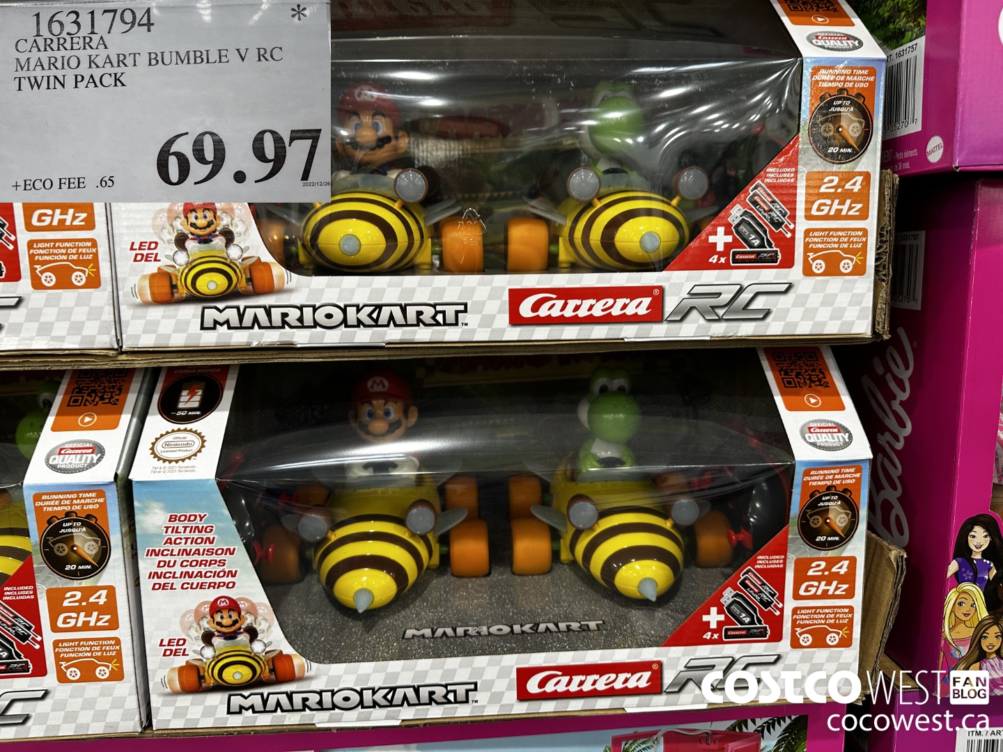 1631794 CARRERA MARIO KART BUMBLE V RC TWIN PACK $69.97