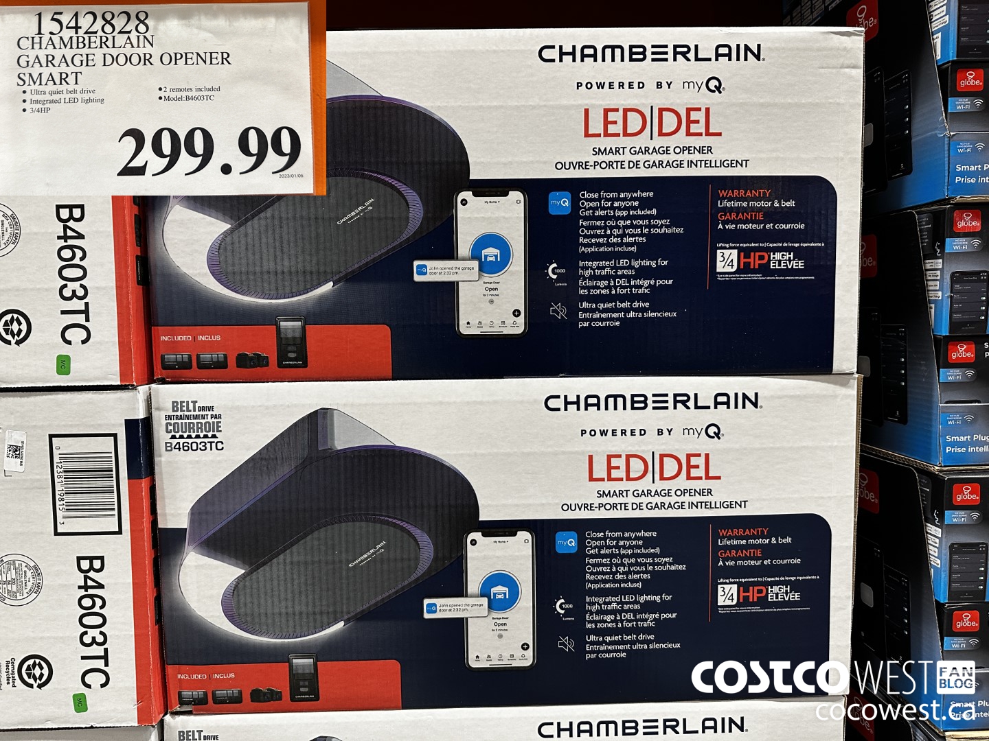 1542828 CHAMBERLAIN GARAGE DOOR OPENER SMART $299.99