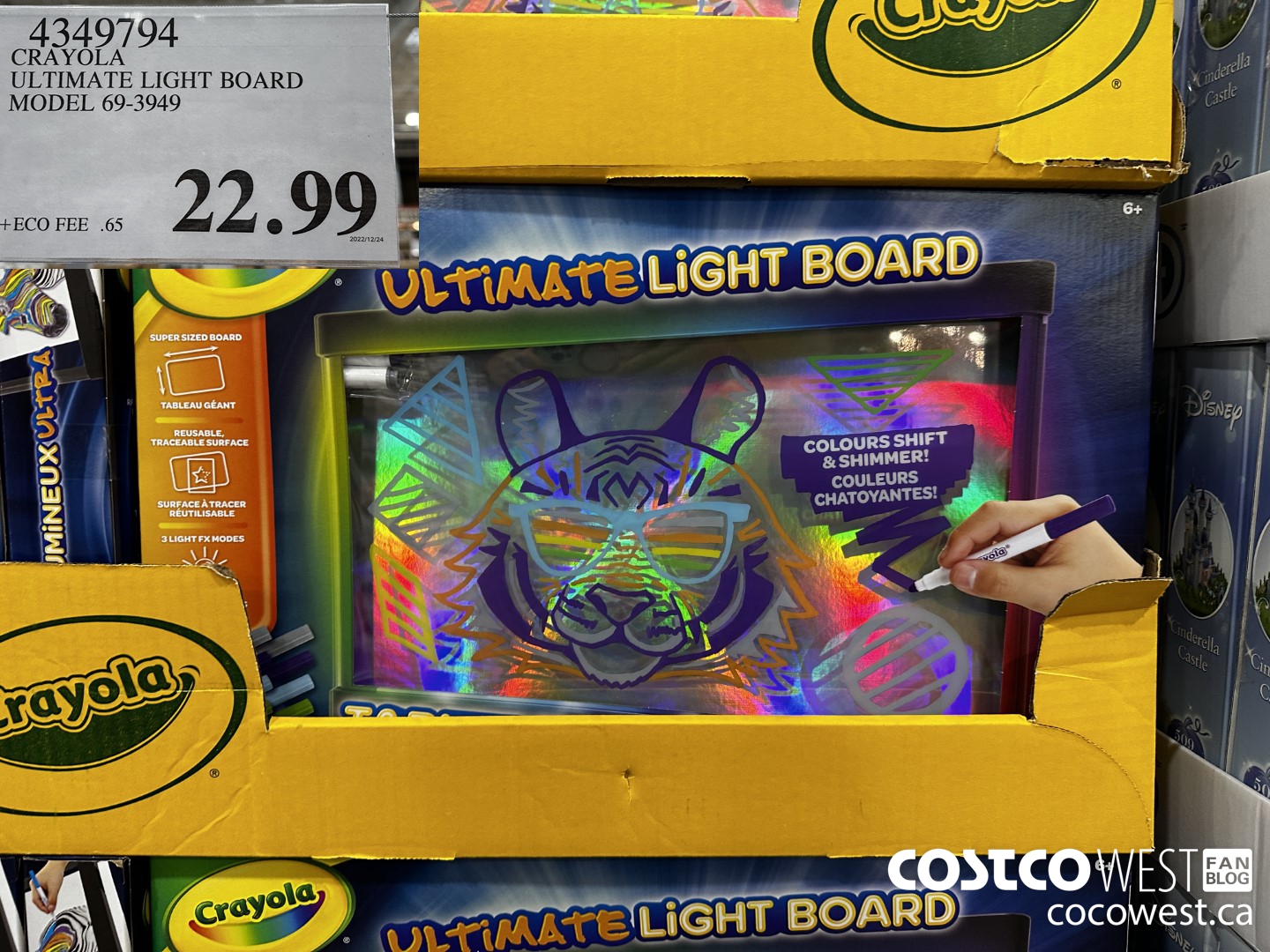 4349794 CRAYOLA ULTIMATE LIGHT BOARD MODEL 69-3949 $22.99