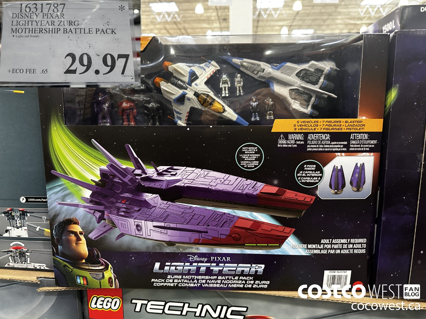 1631787 DISNEY PIXAR LIGHTYEAR ZURG MOTHERSHIP BATTLE PACK $29.97
