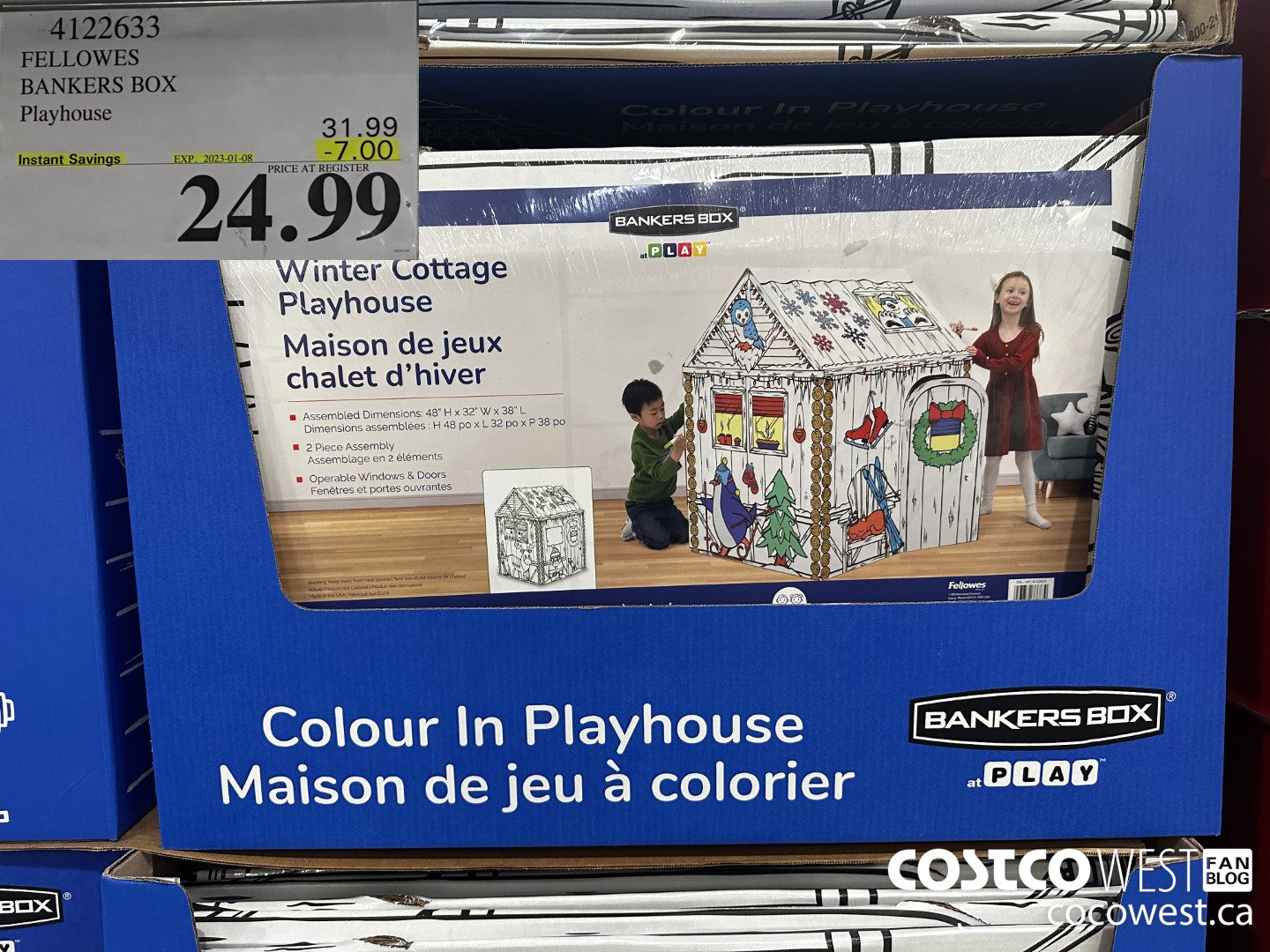 4122633 FELLOWES BANKERS BOX Playhouse  ($7.00 INSTANT SAVINGS EXPIRES ON 2023-01-08) $24.99