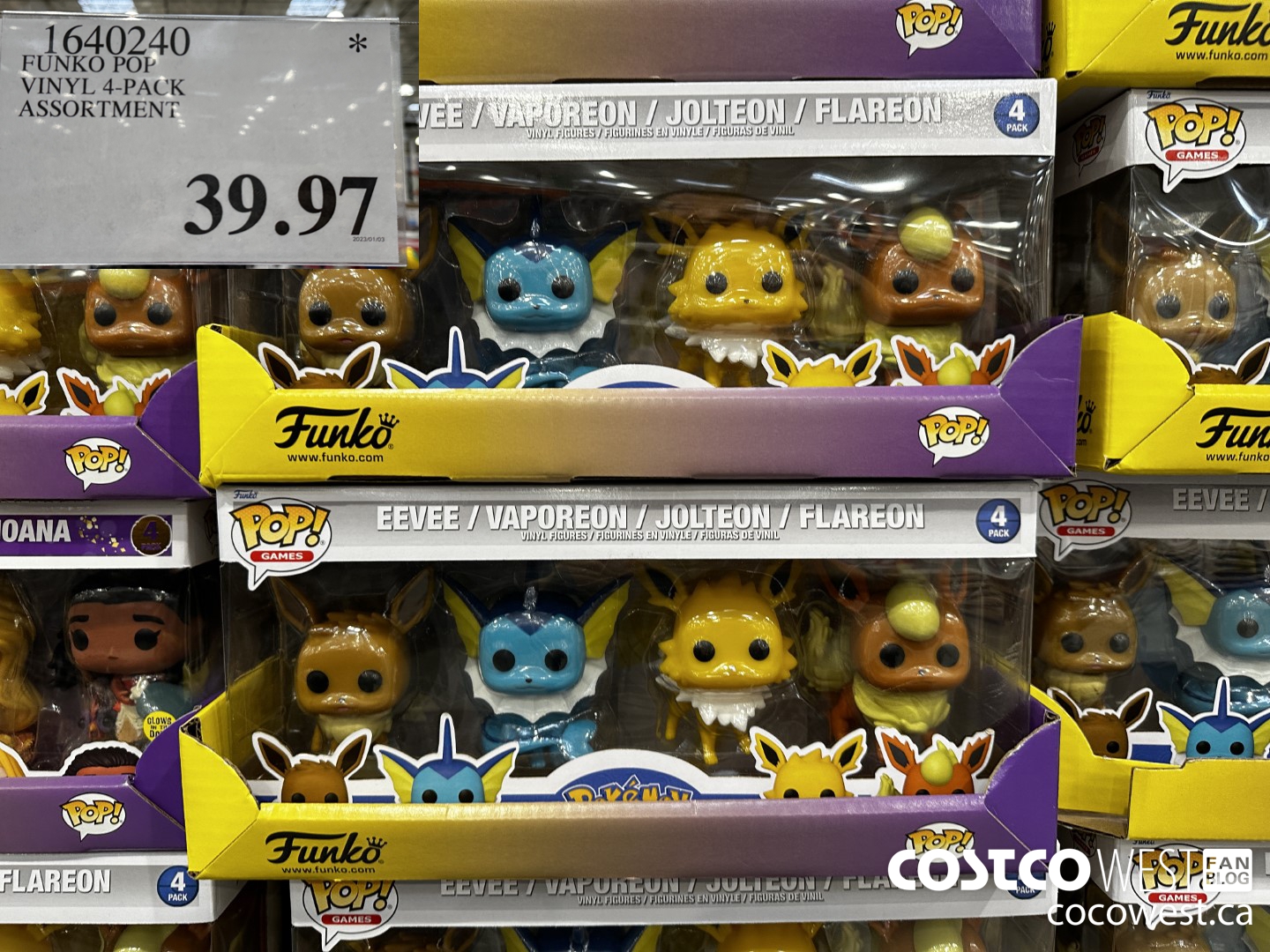 1640240 FUNKO POP VINYL 4-PACK ASSORTMENT $39.97