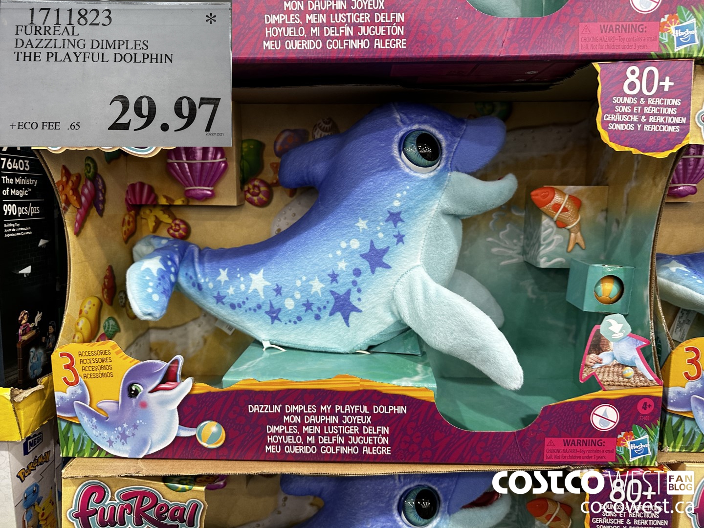 1711823 FURREAL DAZZLING DIMPLES THE PLAYFUL DOLPHIN $29.97