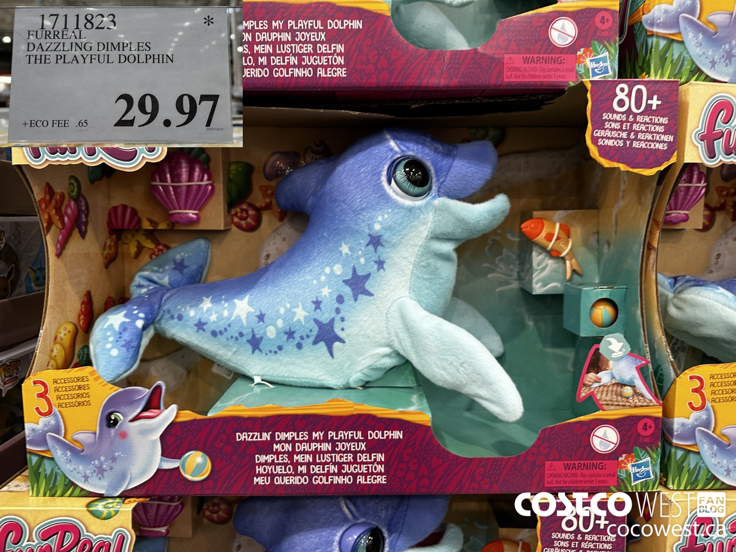 1711823 FURREAL DAZZLING DIMPLES THE PLAYFUL DOLPHIN $29.97