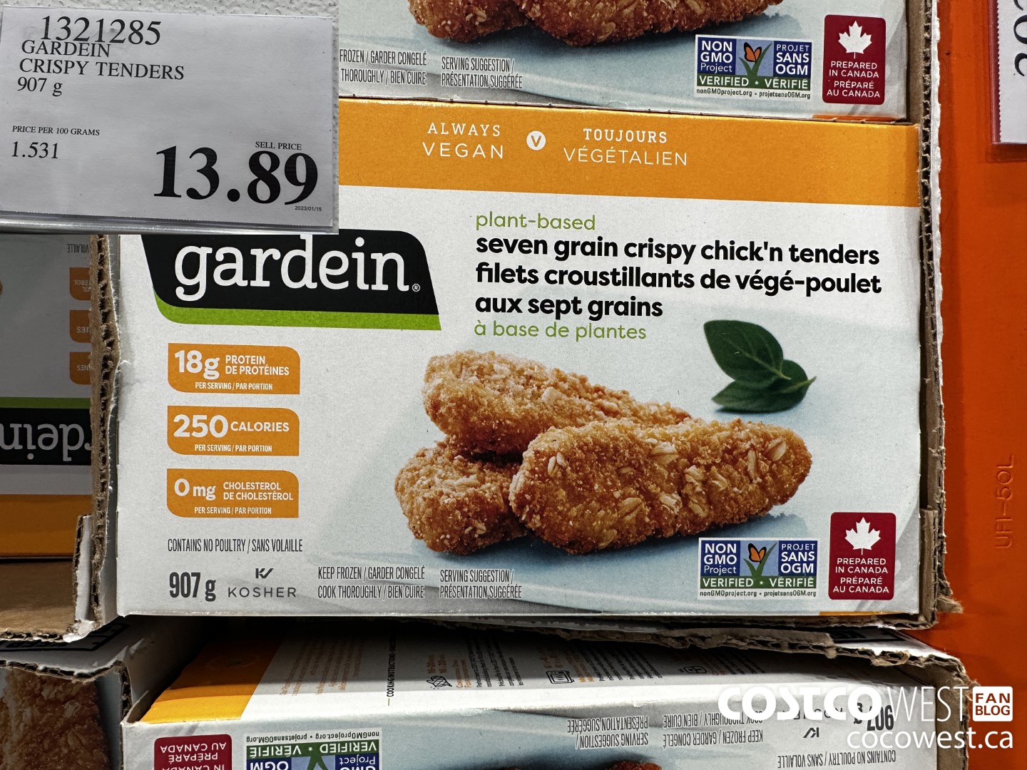 1321285 GARDEIN CRISPY TENDERS 907 g $13.89