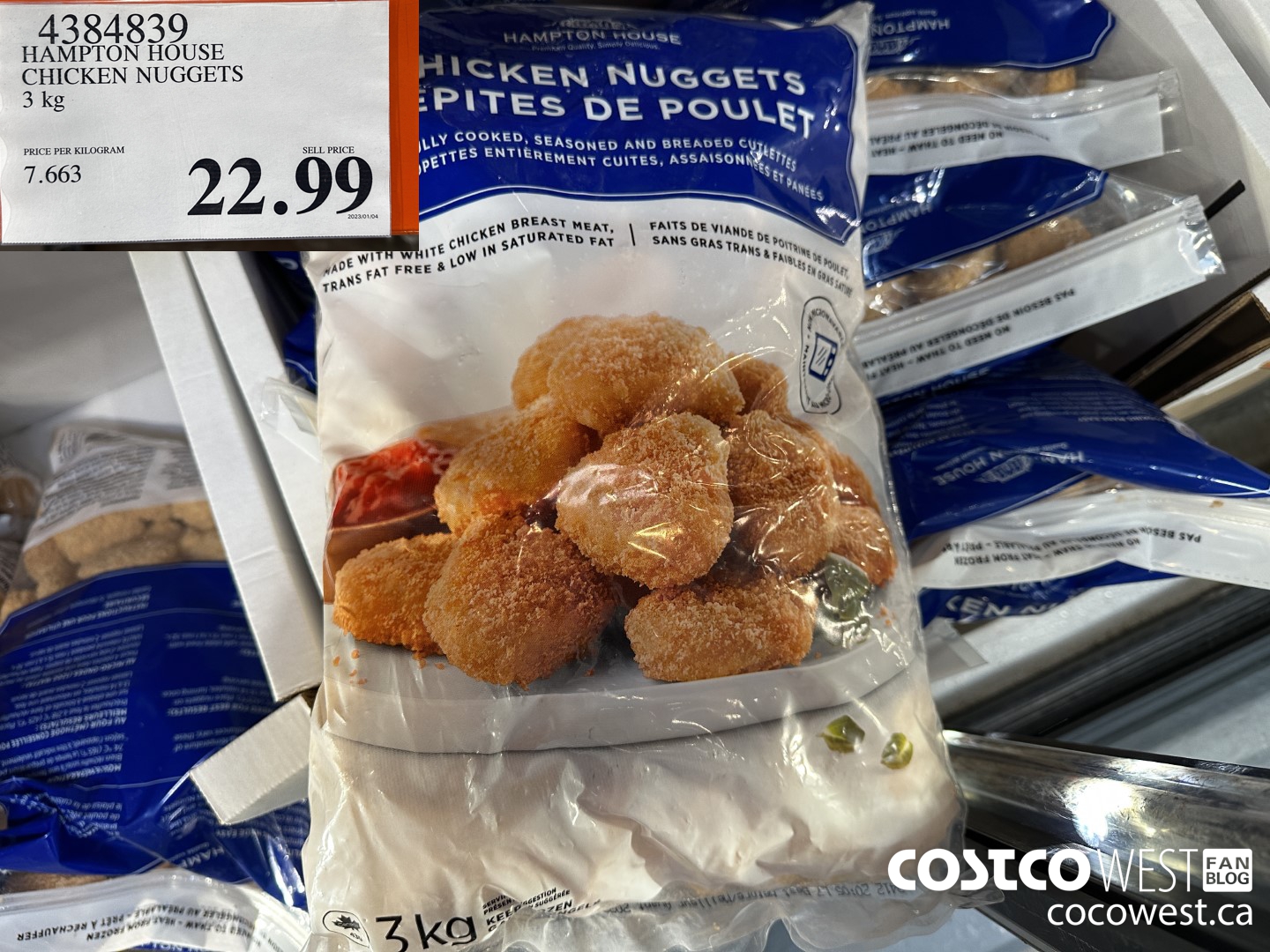 4384839 HAMPTON HOUSE CHICKEN NUGGETS 3 kg $22.99