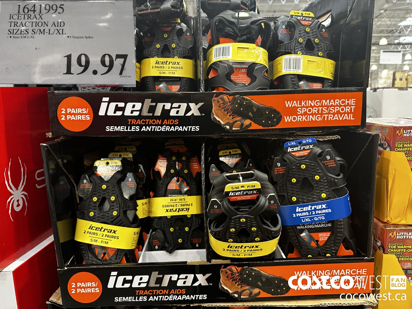 1641995 ICETRAX TRACTION AID SIZES S/M-L/XL $19.97