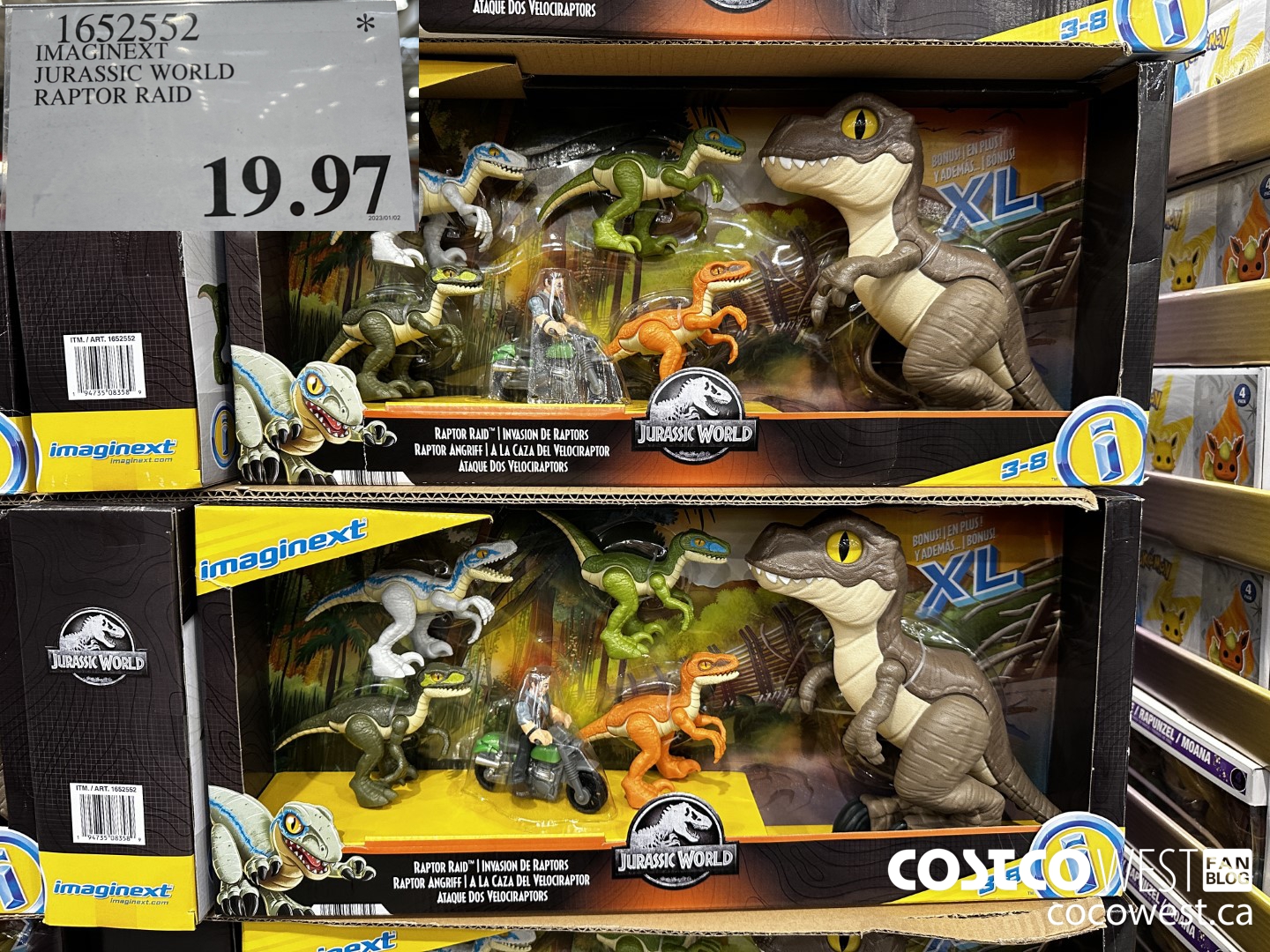 1652552 IMAGINEXT JURASSIC WORLD RAPTOR RAID  $19.97