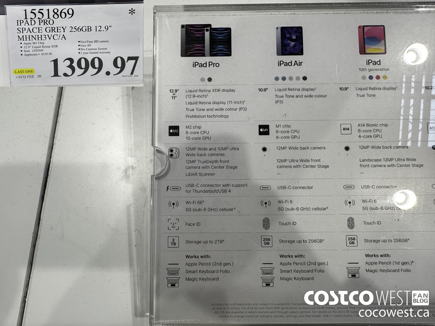 1551869 IPAD PRO SPACE GREY 256GB 12.9