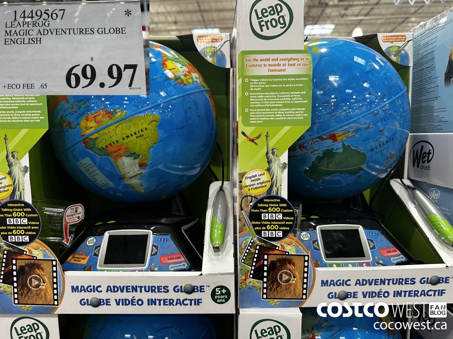 1449567 LEAPFROG MAGIC ADVENTURES GLOBE ENGLISH $69.97