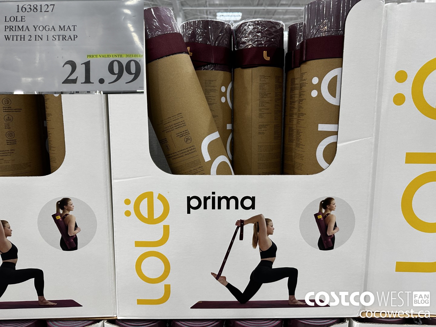 Costco Yoga Mat, Lolë Prima Yoga Mat w/ Strap