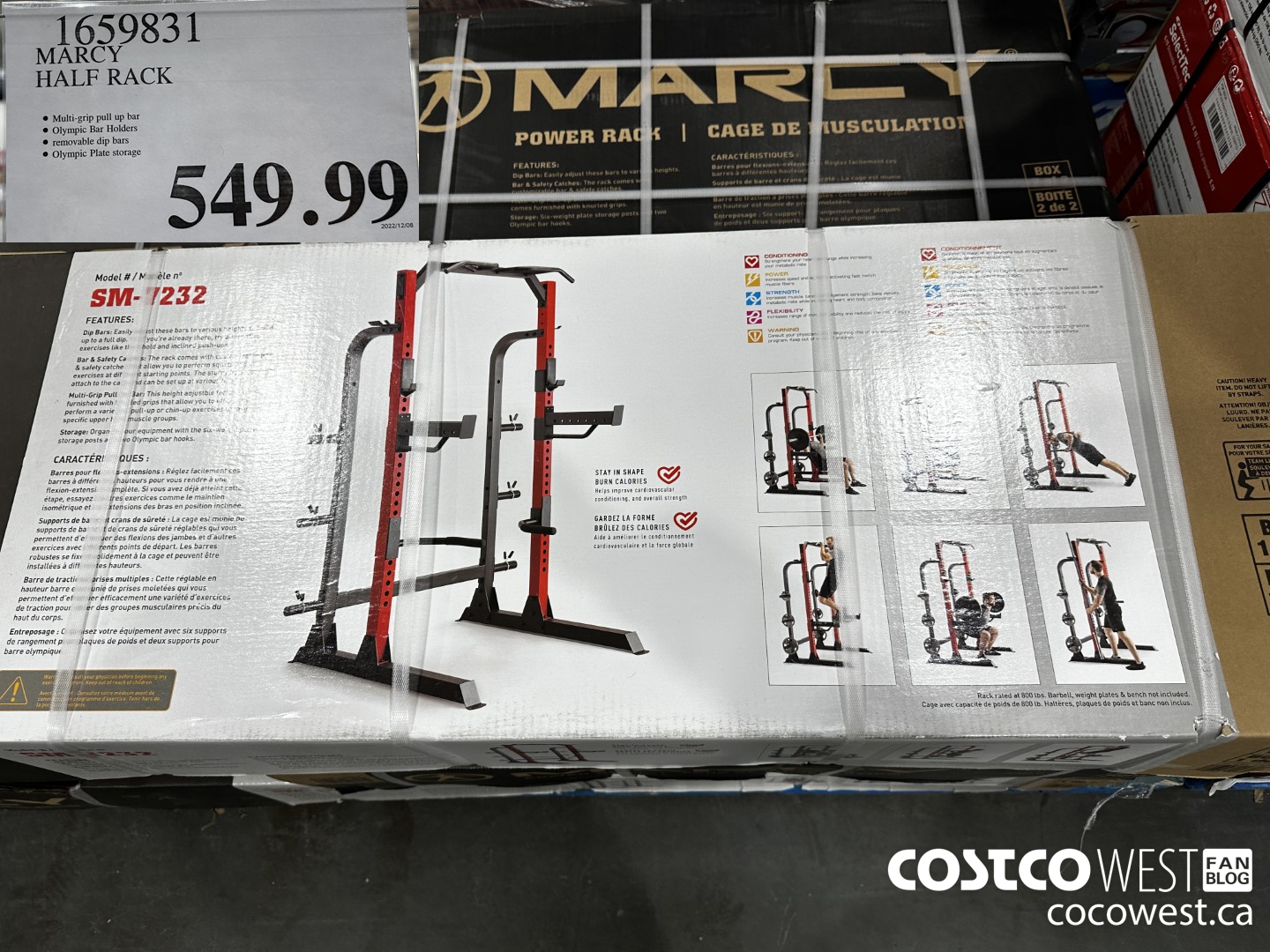 1659831 MARCY HALF RACK $549.99