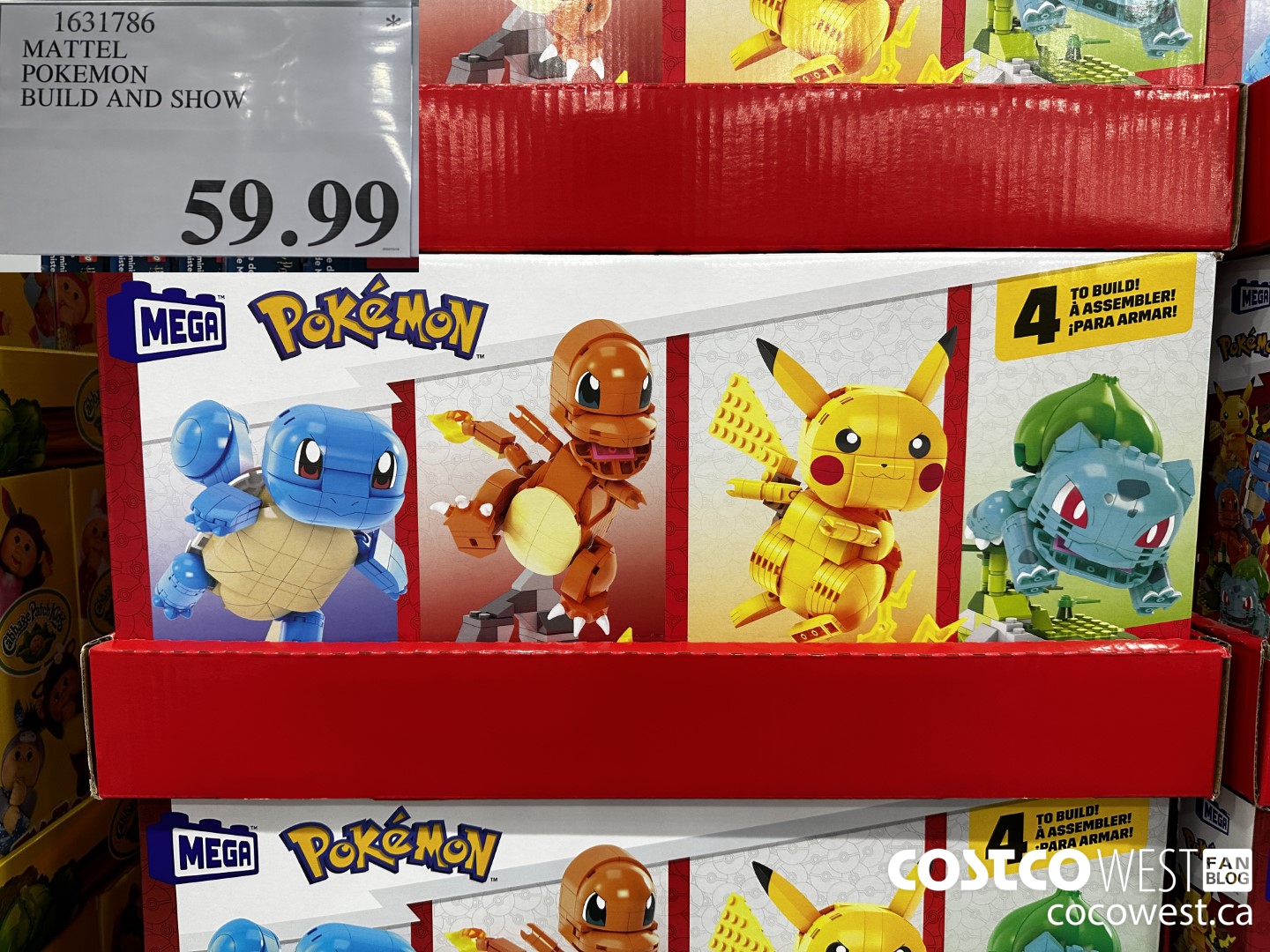 1631786 MATTEL POKEMON BUILD AND SHOW $59.99