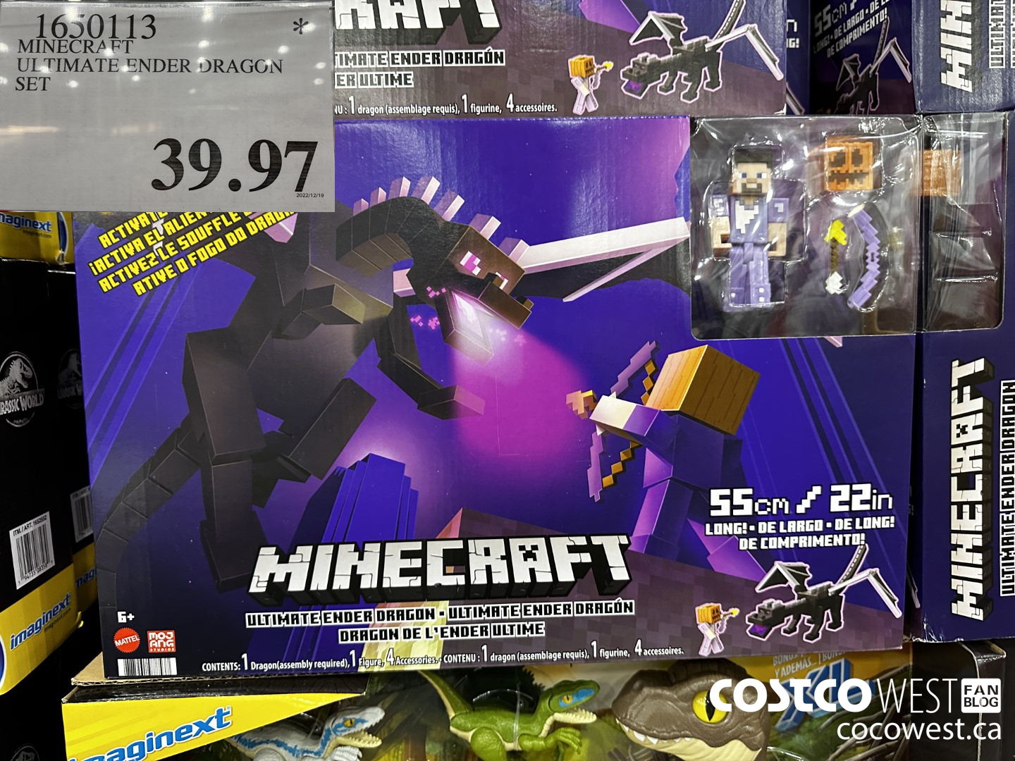 1650113 MINECRAFT ULTIMATE ENDER DRAGON SET $39.97
