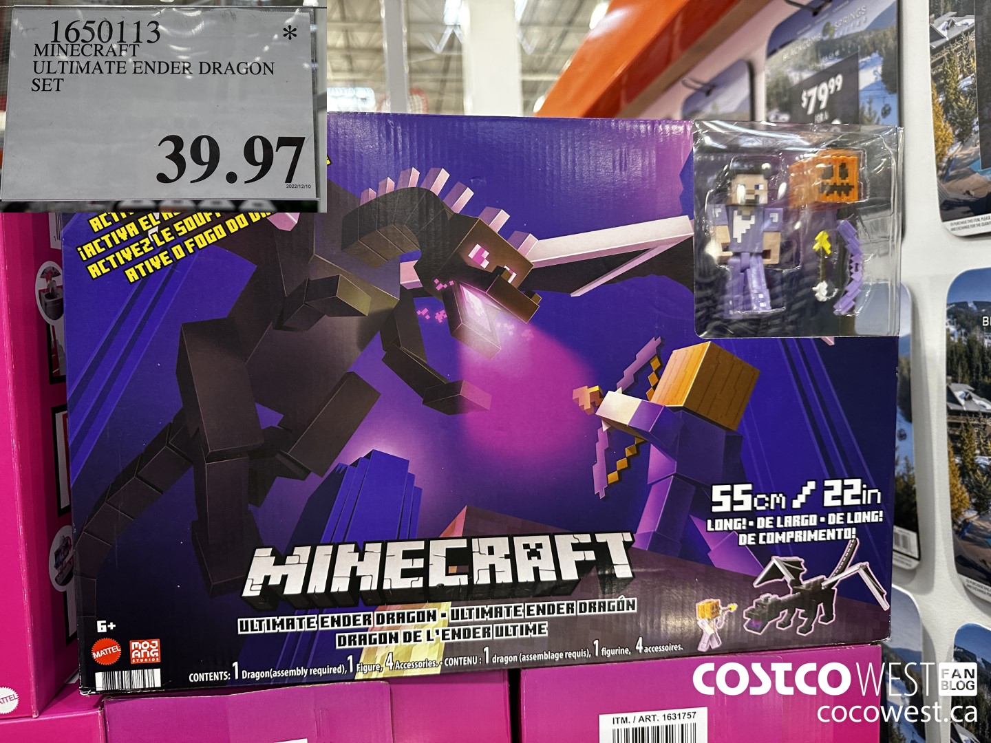 1650113 MINECRAFT ULTIMATE ENDER DRAGON SET $39.97