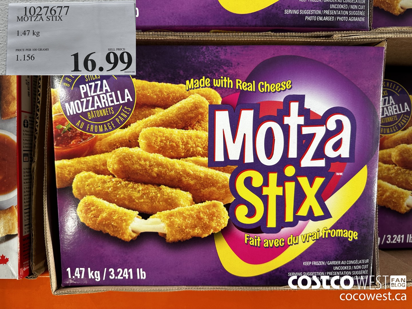 1027677 MOTZA STIX 1.47 kg $16.99