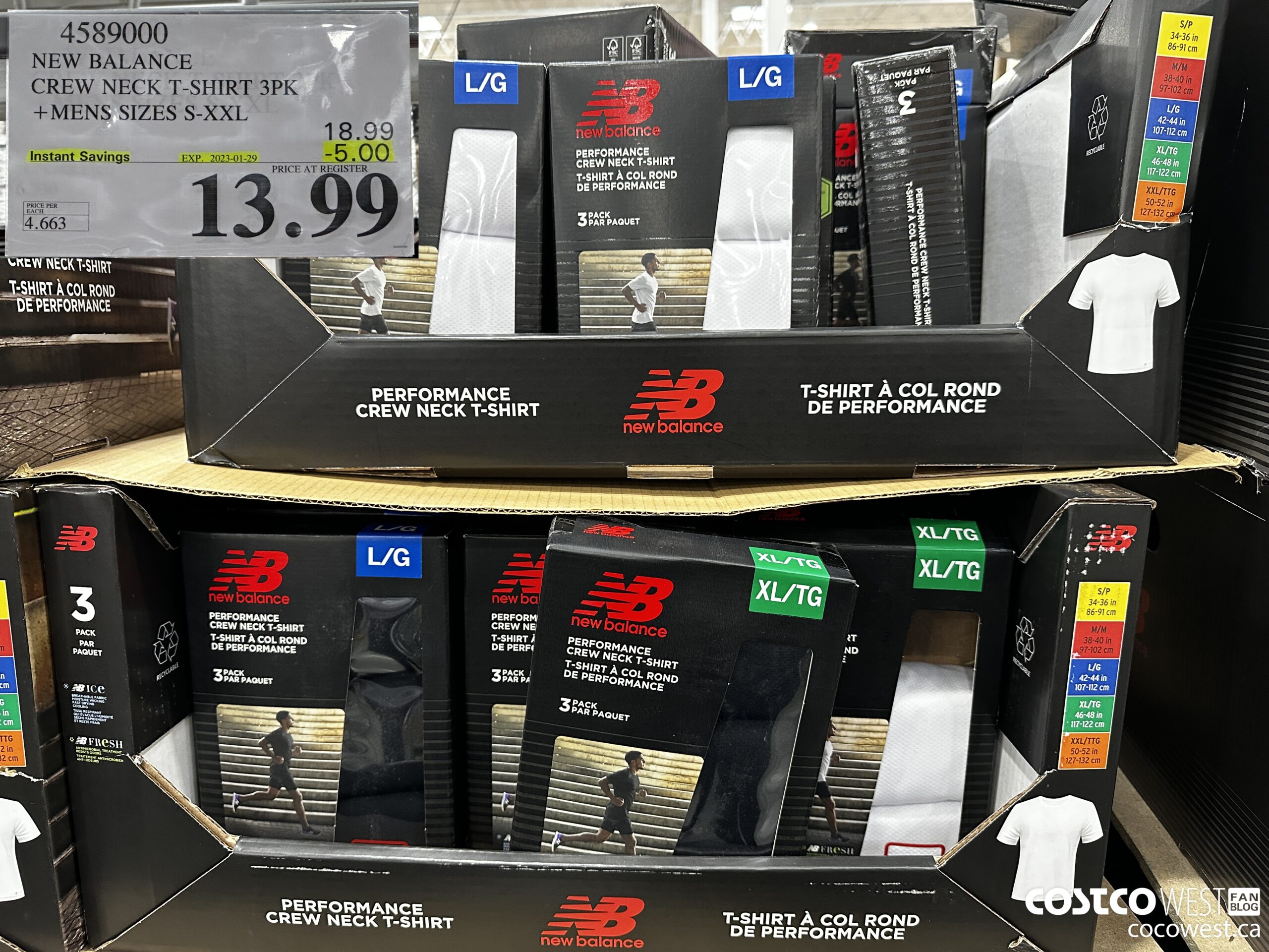 4589000 NEW BALANCE CREW NECK T-SHIRT 3PK MENS SIZES S-XXL ($5.00 INSTANT SAVINGS EXPIRES ON 2023-01-29) $13.99