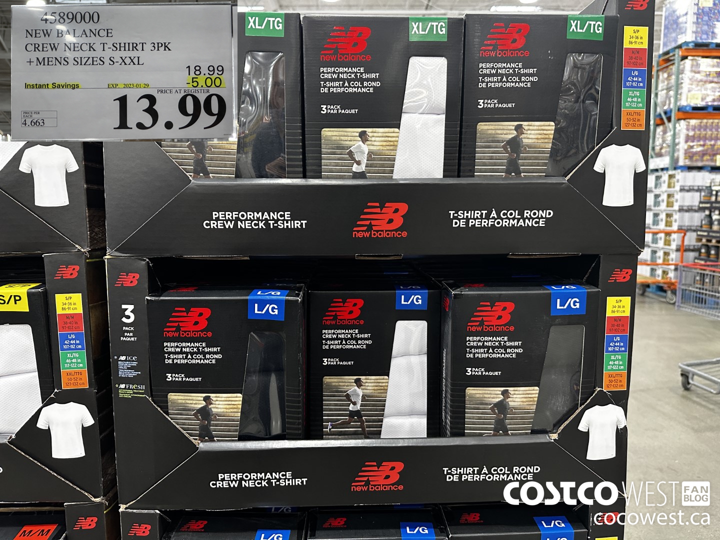 4589000 NEW BALANCE CREW NECK T-SHIRT 3PK MENS SIZES S-XXL ($5.00 INSTANT SAVINGS EXPIRES ON 2023-01-29) $13.99