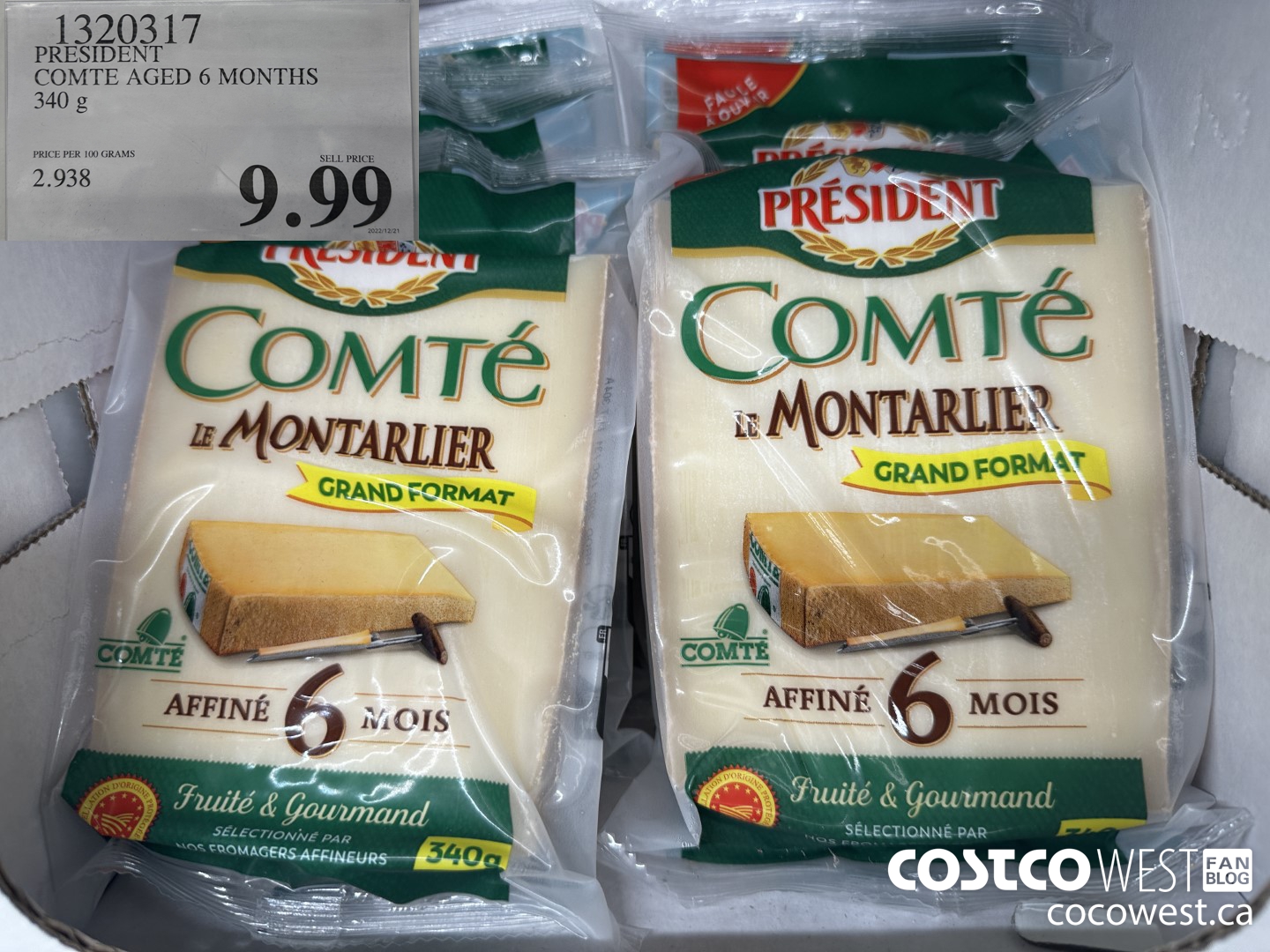 1320317 PRESIDENT COMTE AGED 6 MONTHS 340 G $9.99
