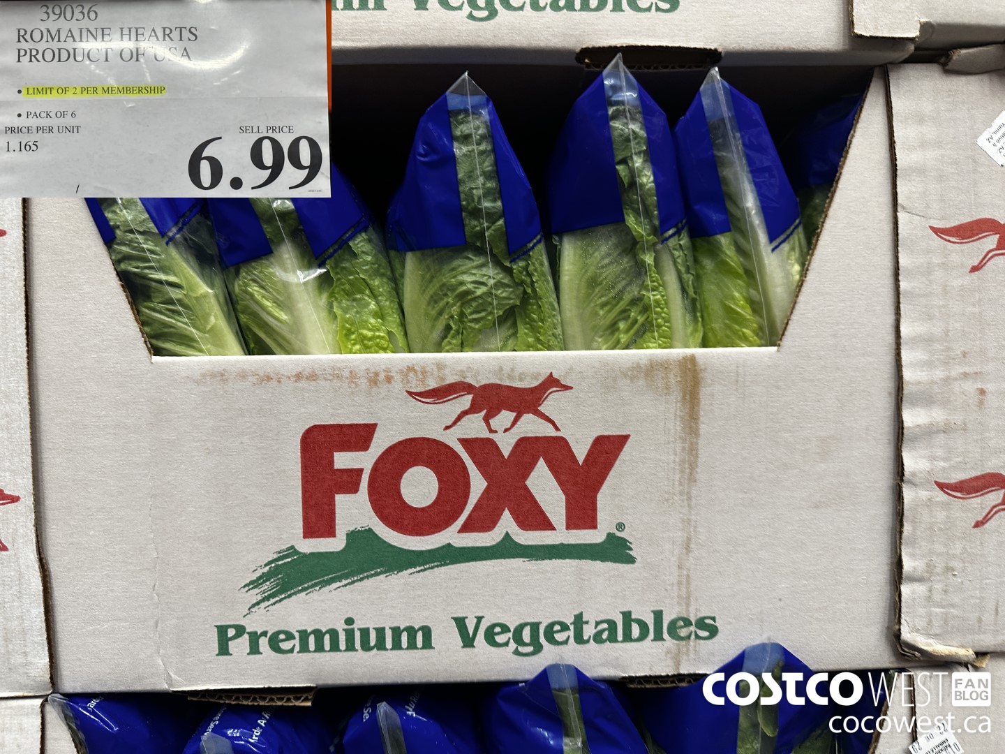 39036 ROMAINE HEARTS PRODUCT OF USA $6.99