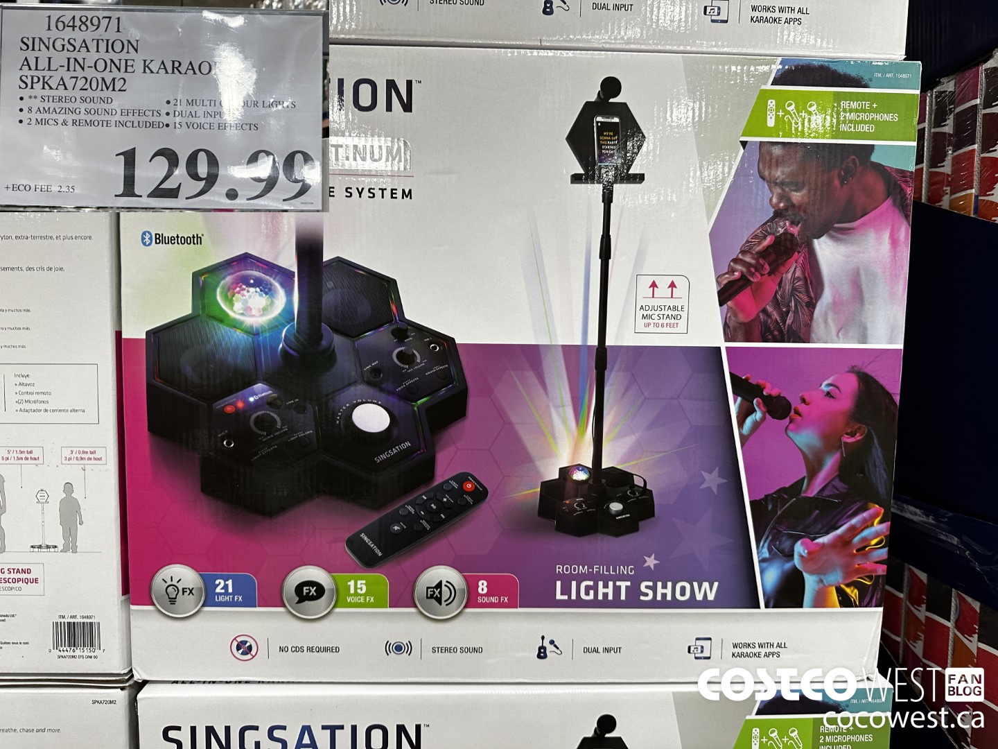 1648971 SINGSATION ALL-IN-ONE KARAOKE SPKA720M2 $129.99