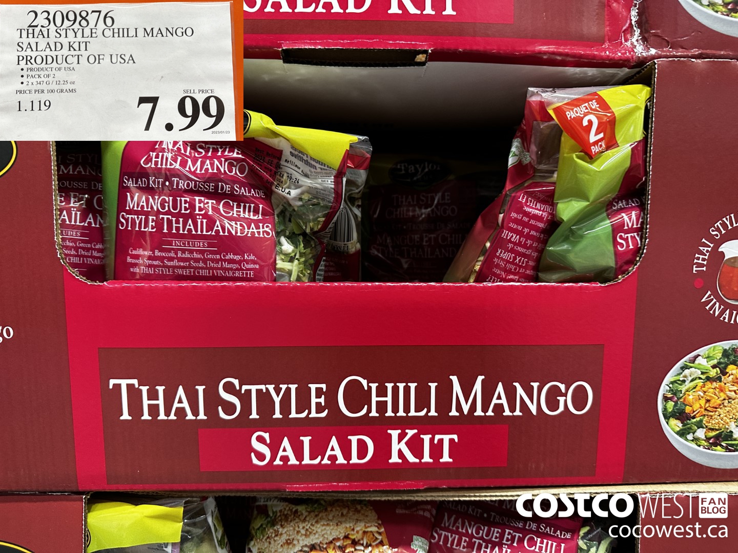 2309876 THAI SALAD CHILI MANGO SALAD KIT PRODUCTOF USA $7.99