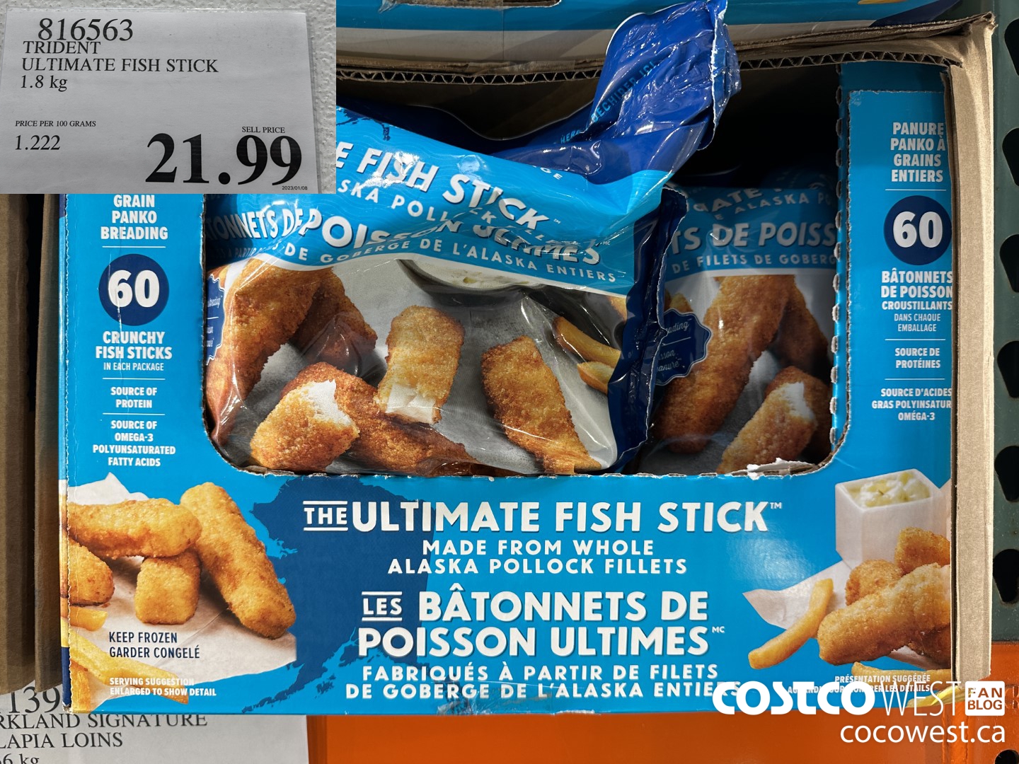 816563 TRIDENT BREADED FISH STICK 1.8 kg $21.99