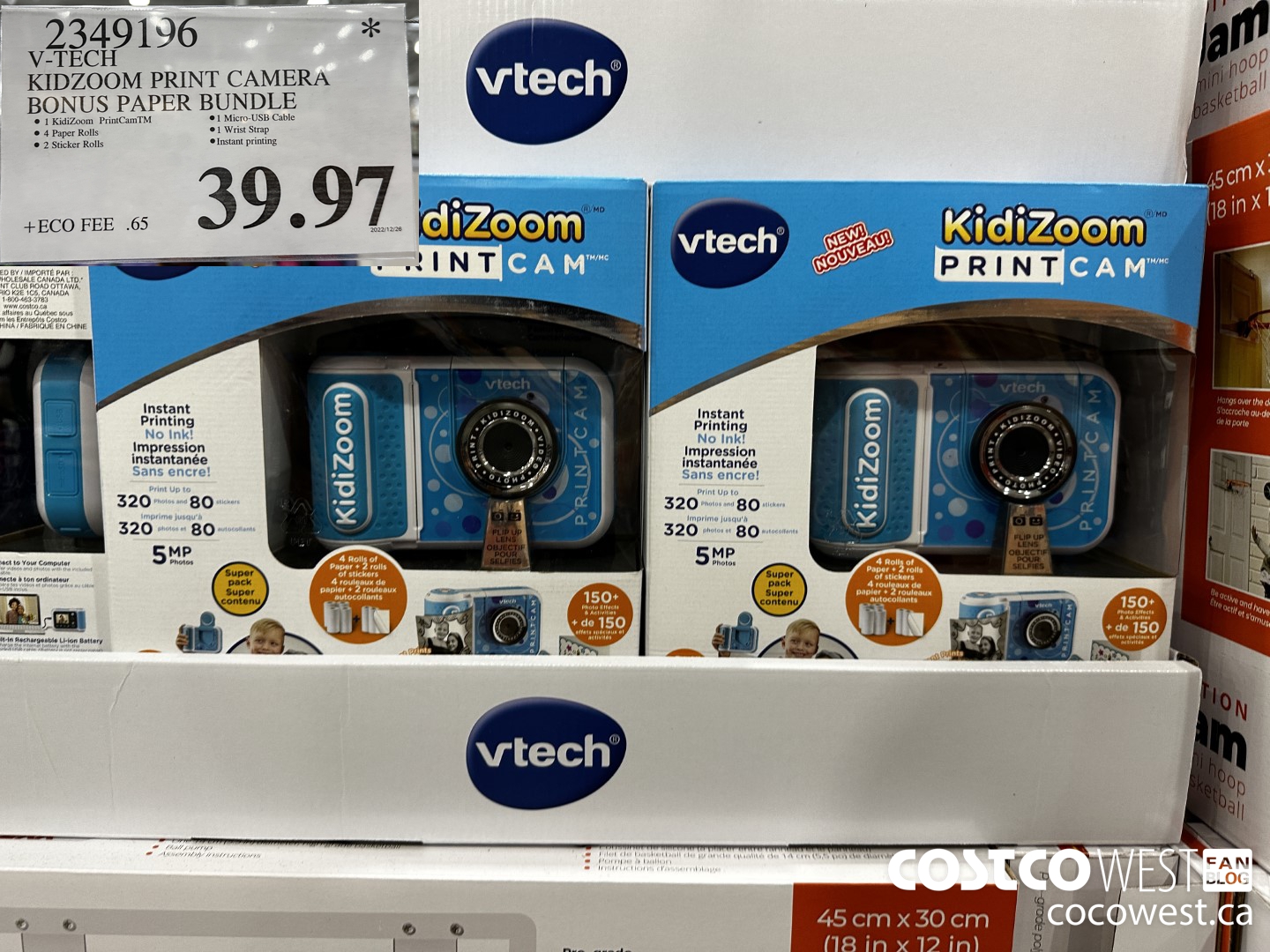 2349196 V-TECH KIDZOOM PRINT CAMERA BONUS PAPER BUNDLE $39.97