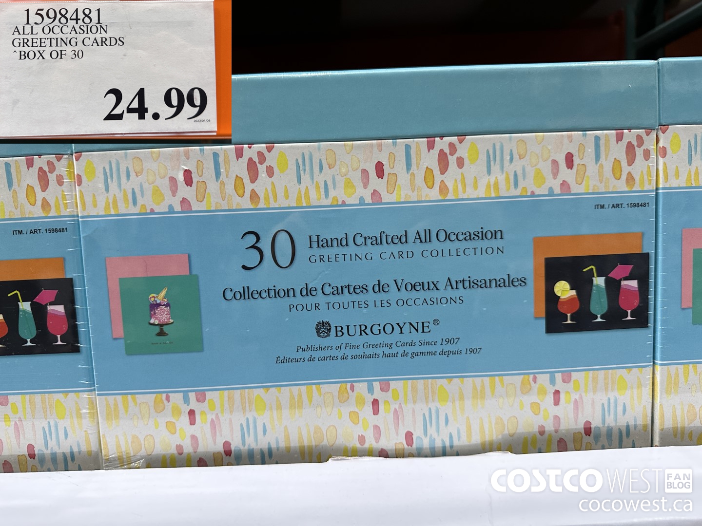 1598481 ALL OCCASION GREETING CARDS BOX OF 30 $24.99