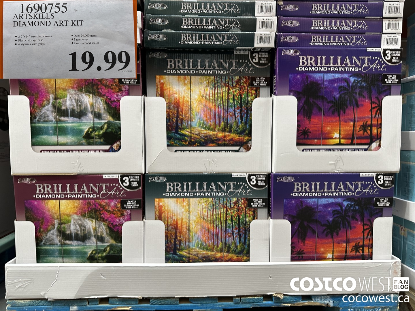 1690755 ARTSKILLS DIAMOND ART KIT $19.99