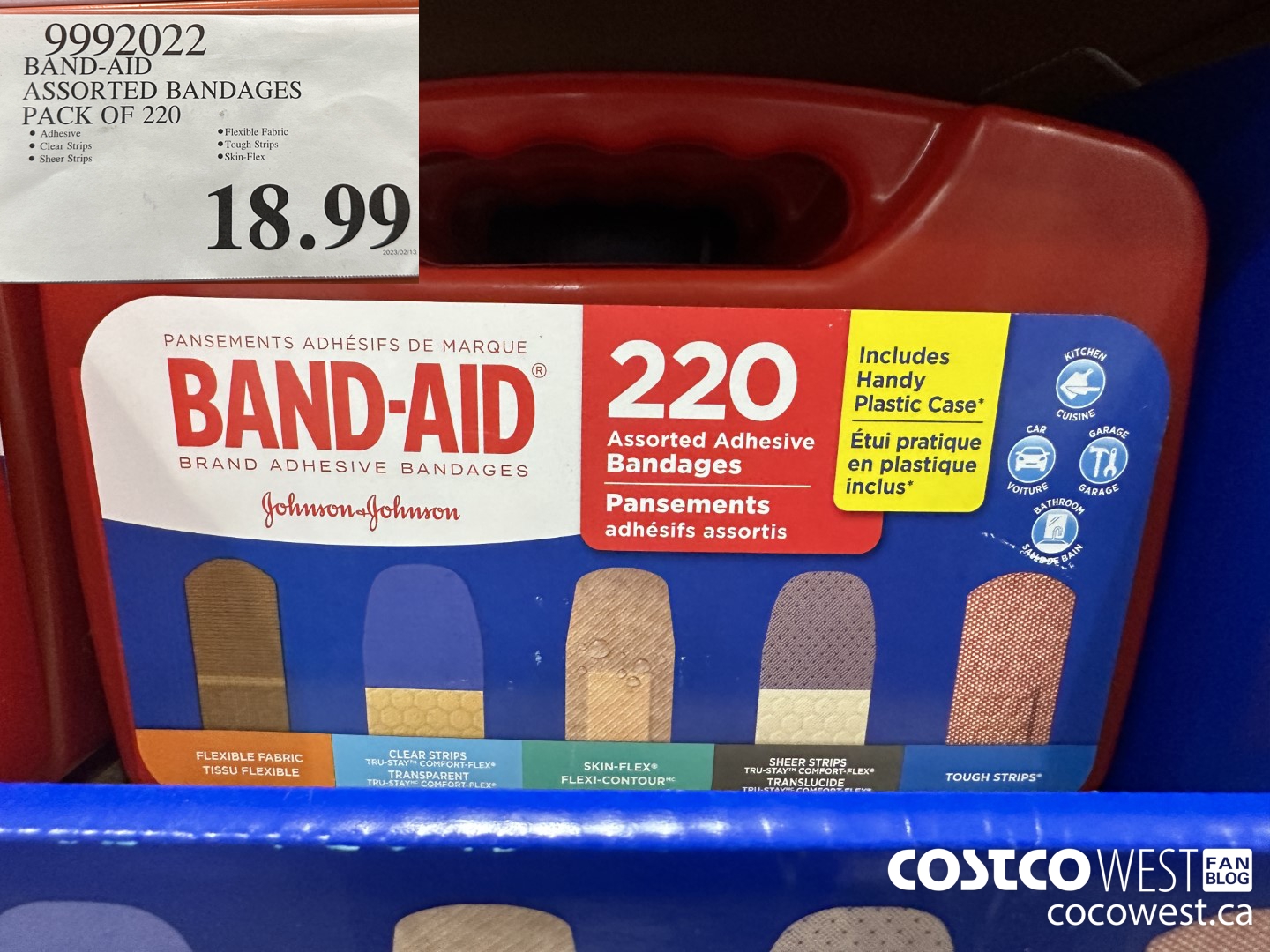 9992022 BAND-AID ASSORTED BANDAGES PACK OF 220 $18.99